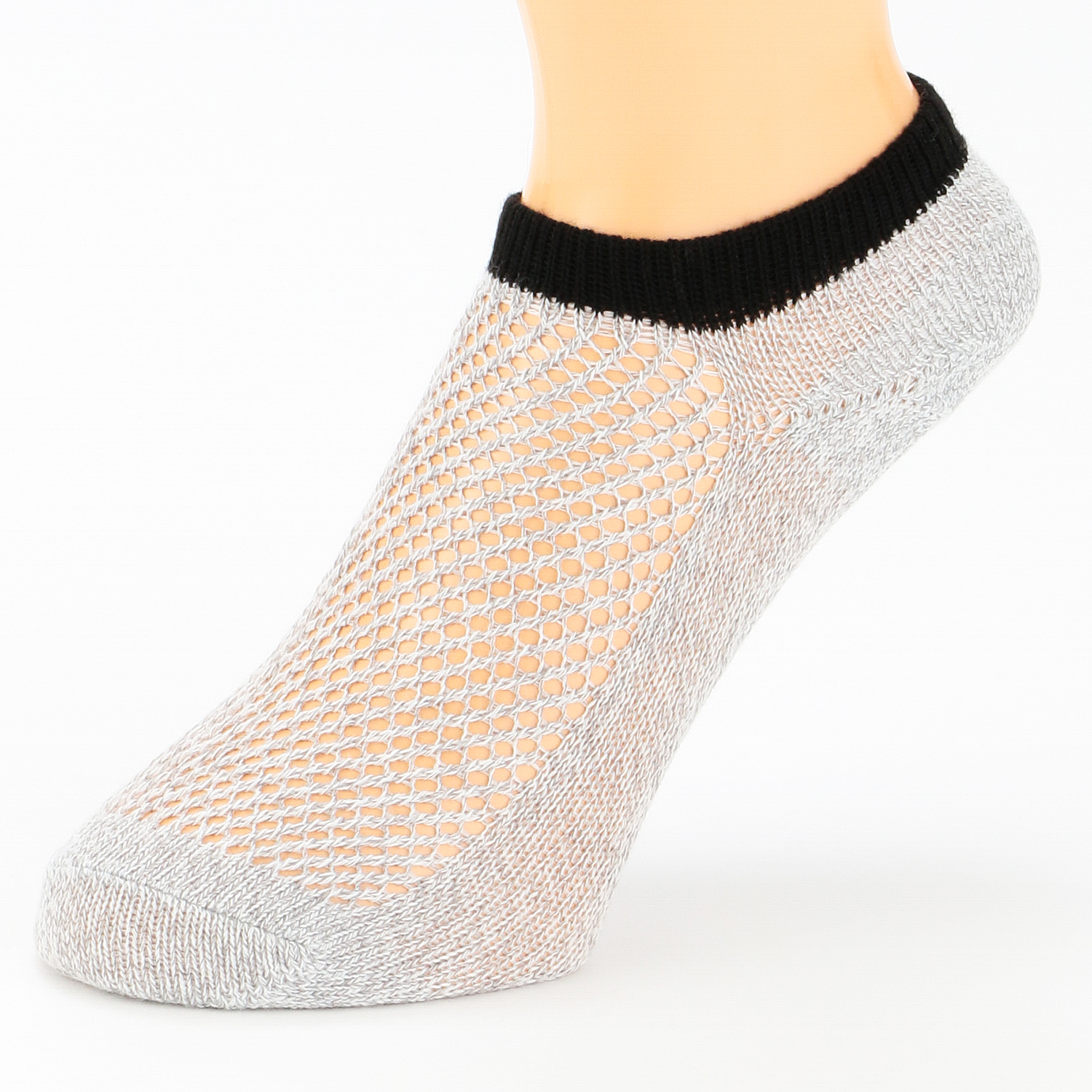 GUNZE アセドロン 婦人 メガメッシュ スニーカー丈 靴下 - 画像3