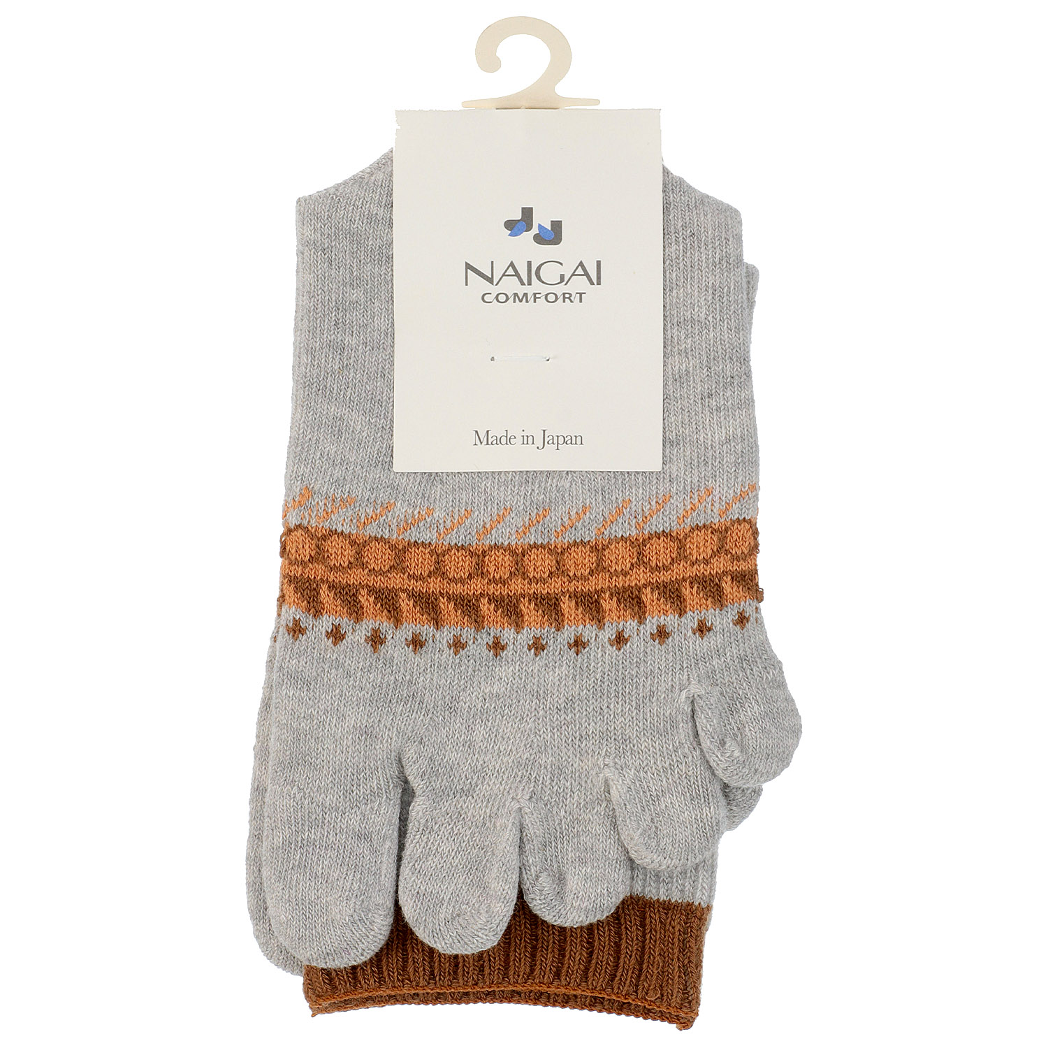 NAIGAI COMFORT 5本指 親指セパレート ジャガード柄