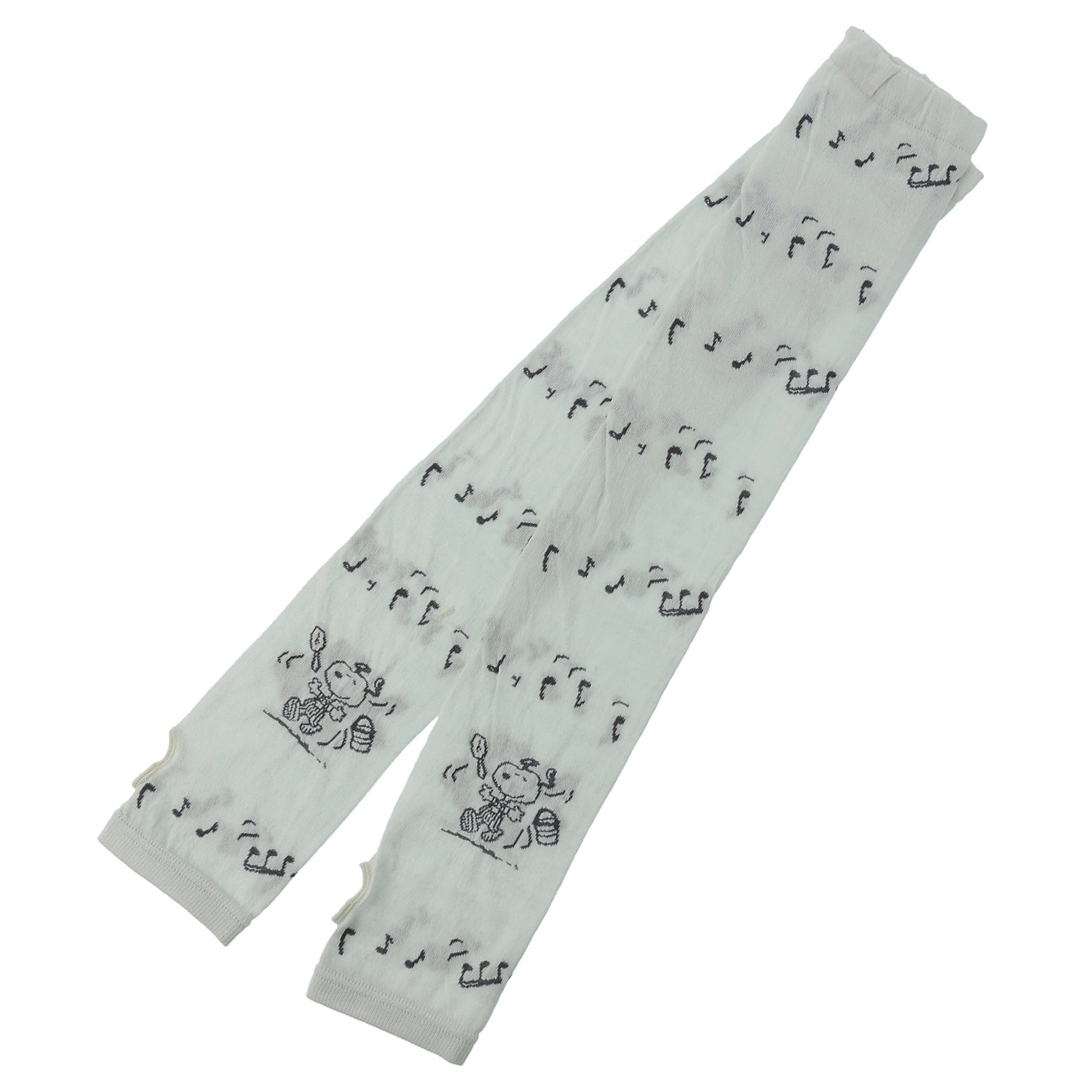 スヌーピー アームカバーUVカット＋吸水速乾 スヌーピー音符柄【再入荷】