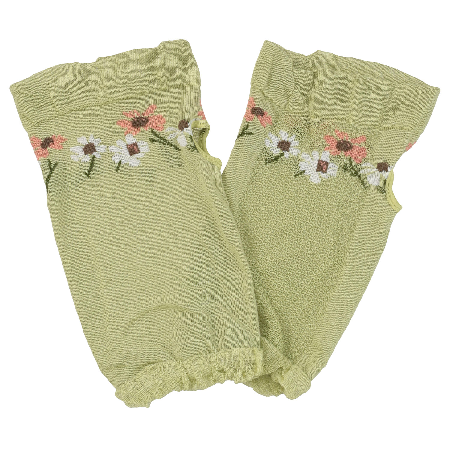 アームカバー 22cm丈 トップ花柄 親指穴付き【在庫限り】 - 画像2