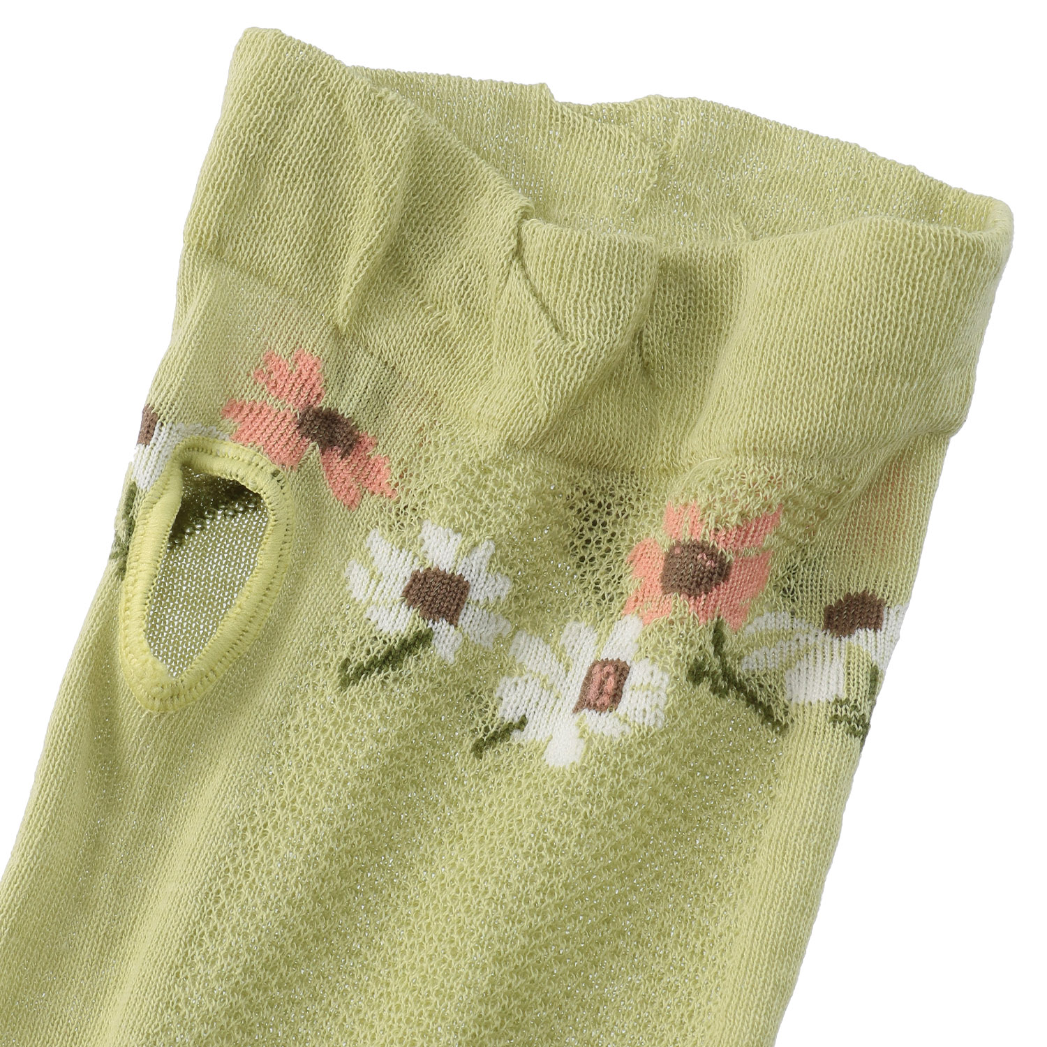 アームカバー 22cm丈 トップ花柄 親指穴付き【在庫限り】 - 画像4