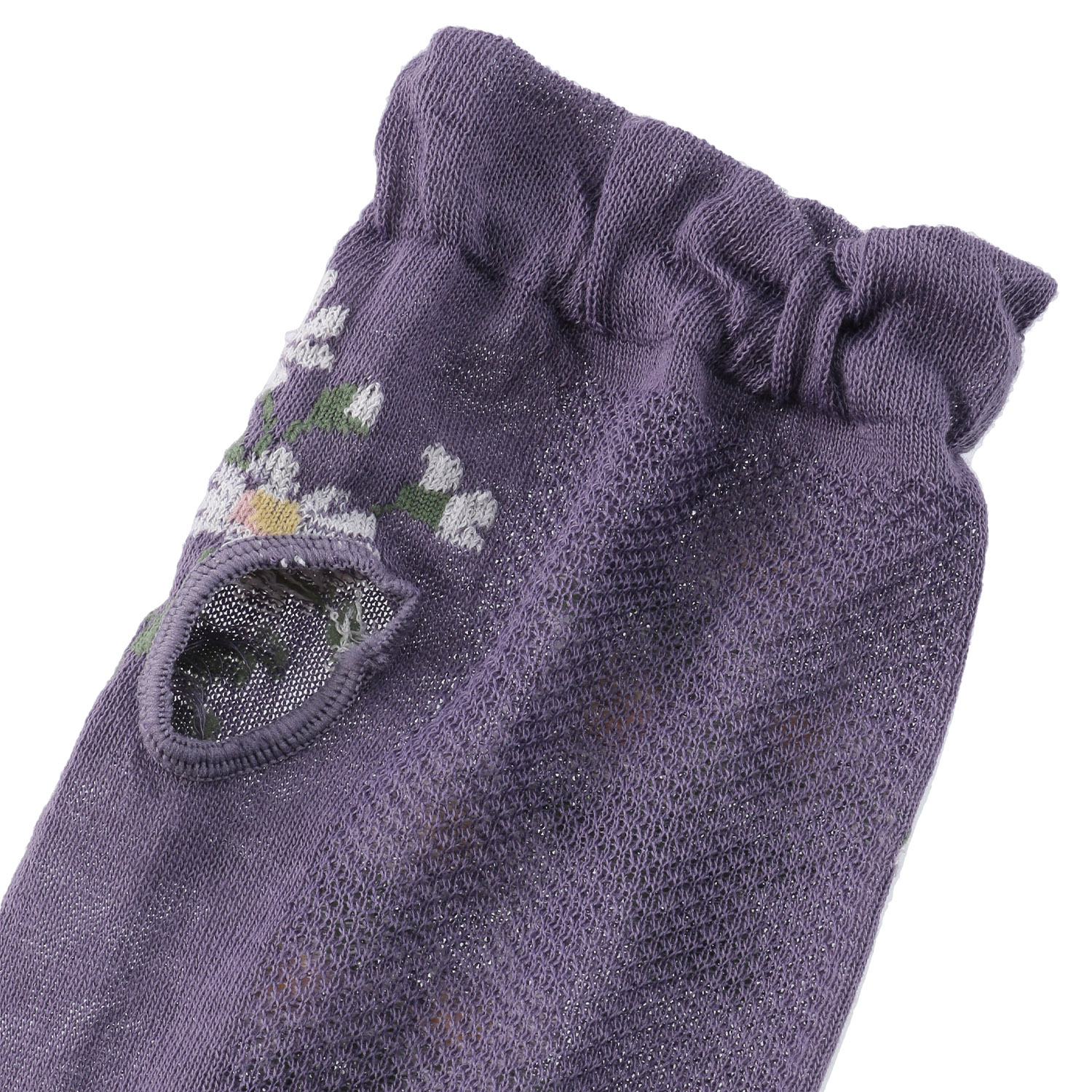 アームカバー 60センチ丈 指先花柄  親指穴付き - 画像4