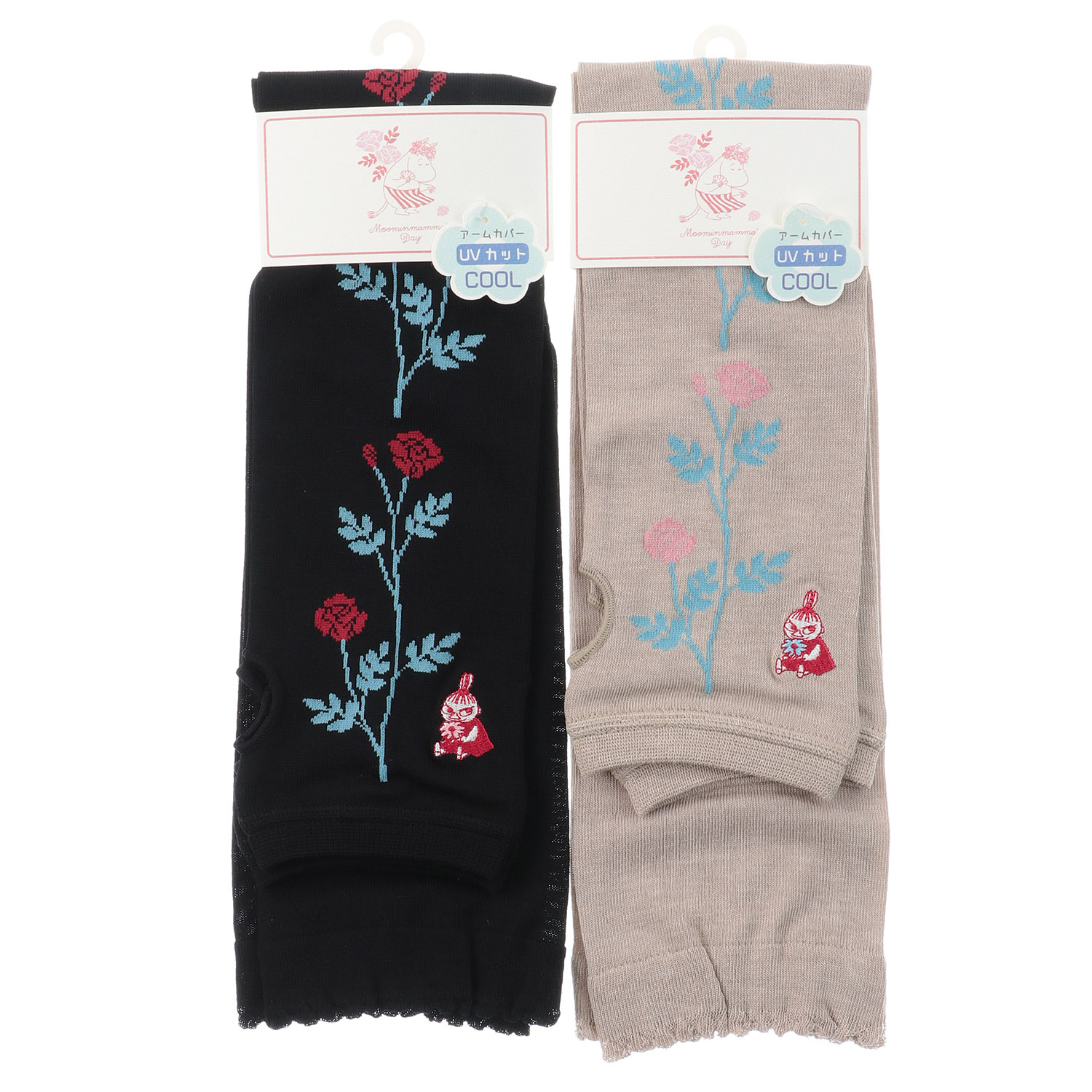 MOOMIN 母の日 アームカバー UVカット＋冷感 薔薇ミイ刺繍【在庫限り】