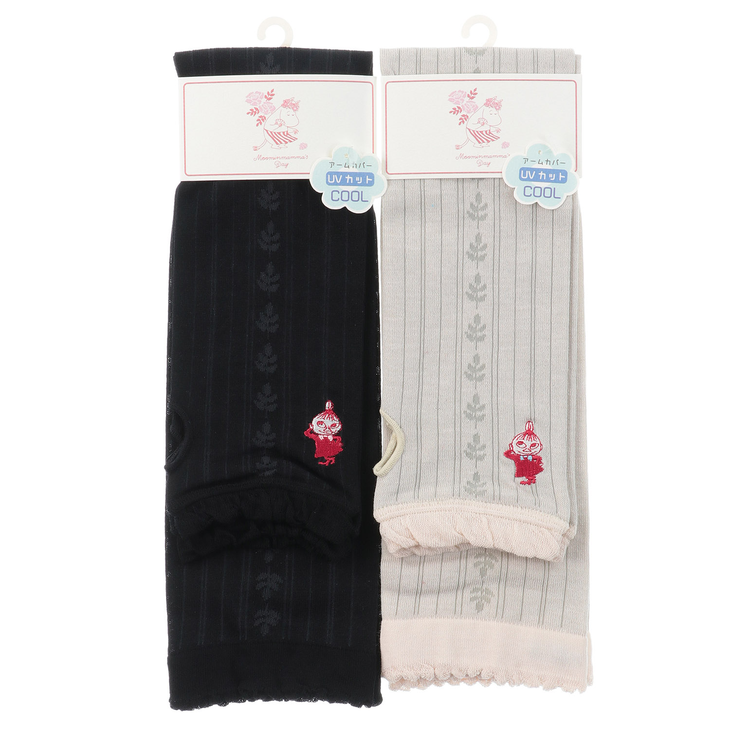 MOOMIN 母の日 アームカバー UVカット＋冷感 縦柄ミイ刺繍【在庫限り】