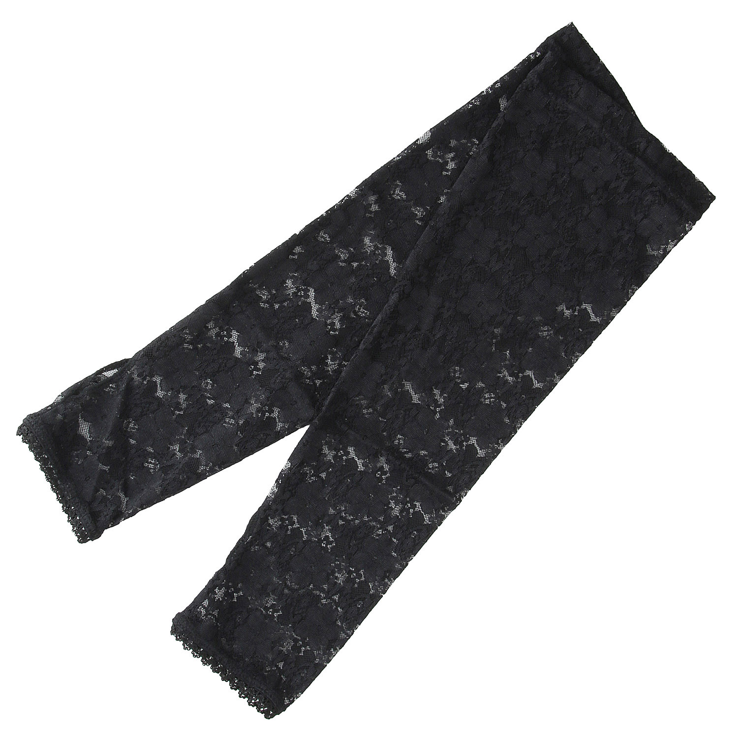 アームカバー レース 花柄 ロング丈 - 画像4