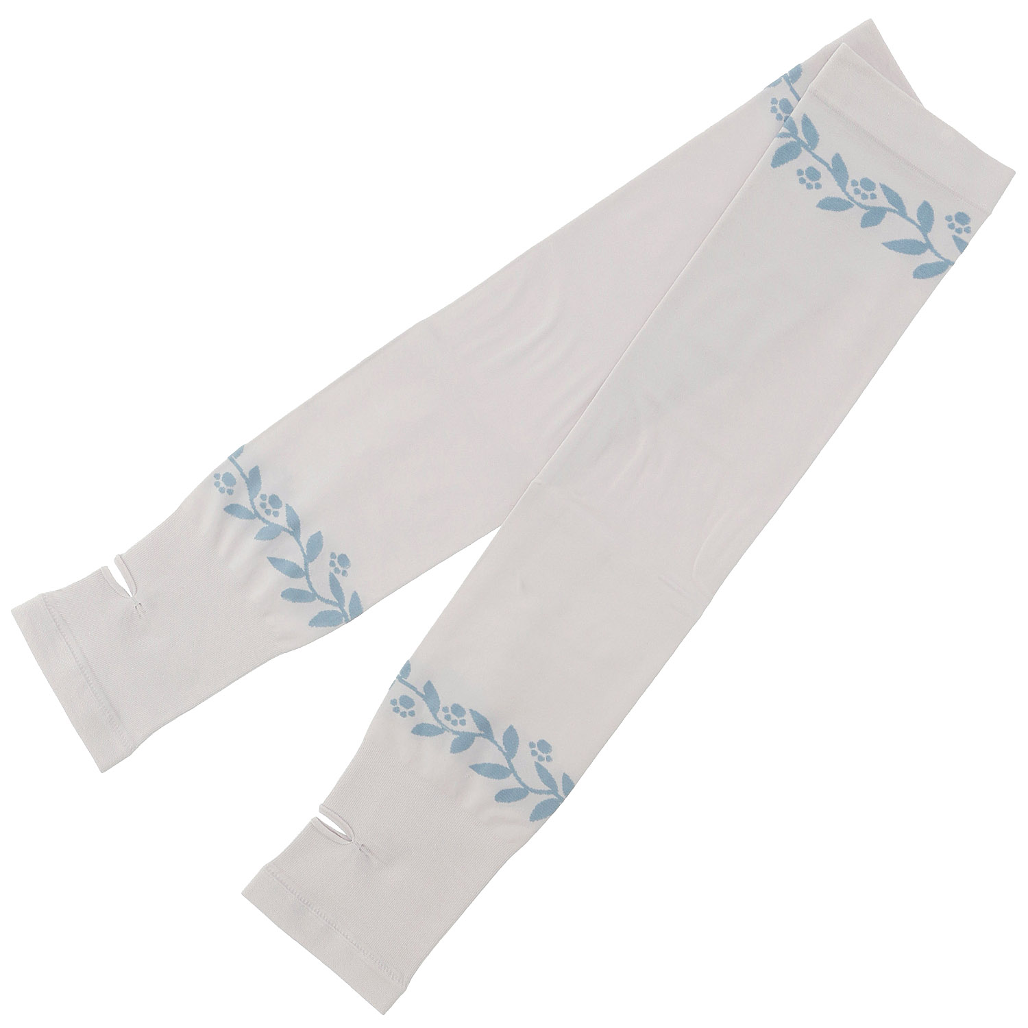 にゃんこ堂 ロング丈（50cm丈） 接触冷感 アームカバー 肉球と草【在庫限り】 - 画像2