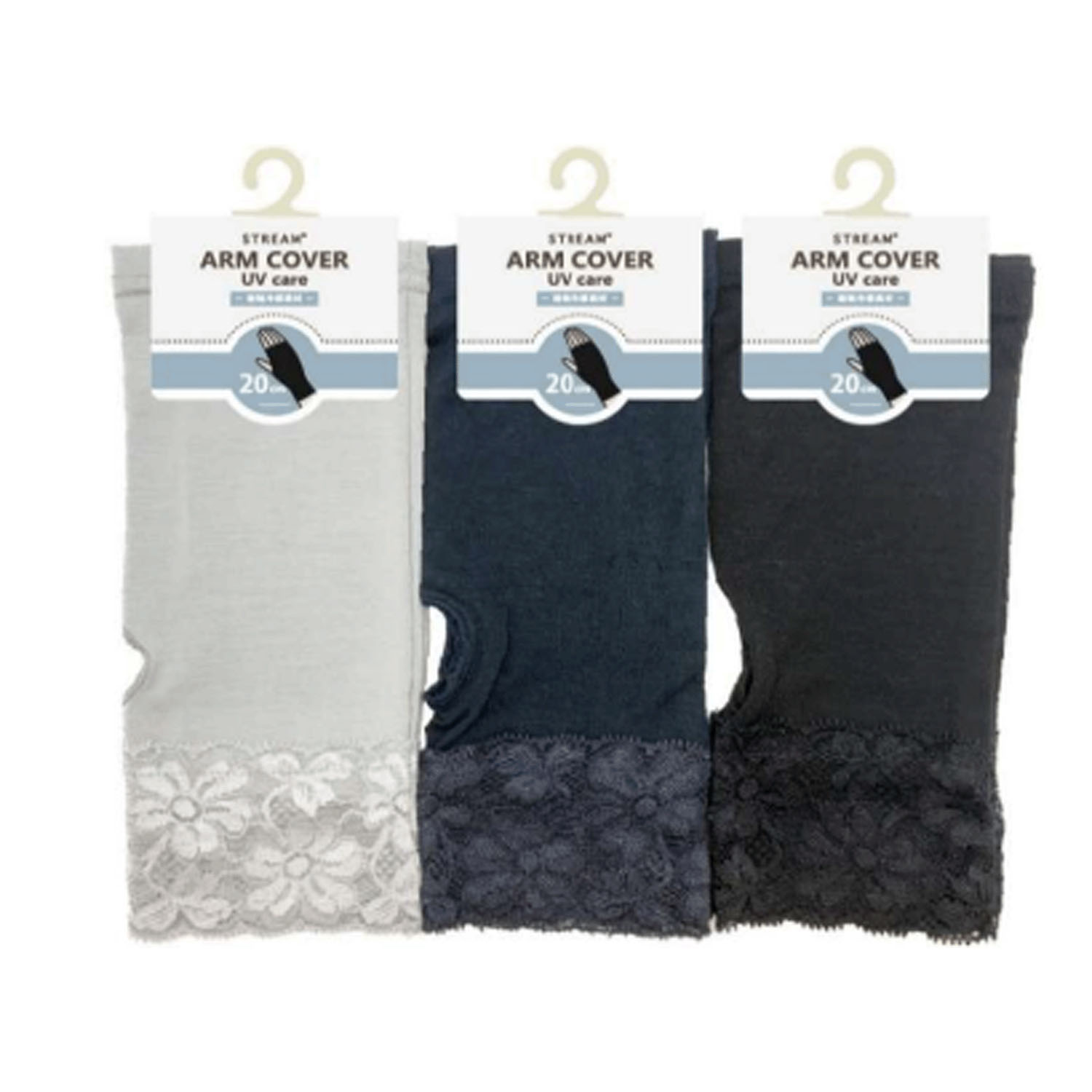 STREAM アームカバー レース付き ショート アームカバー