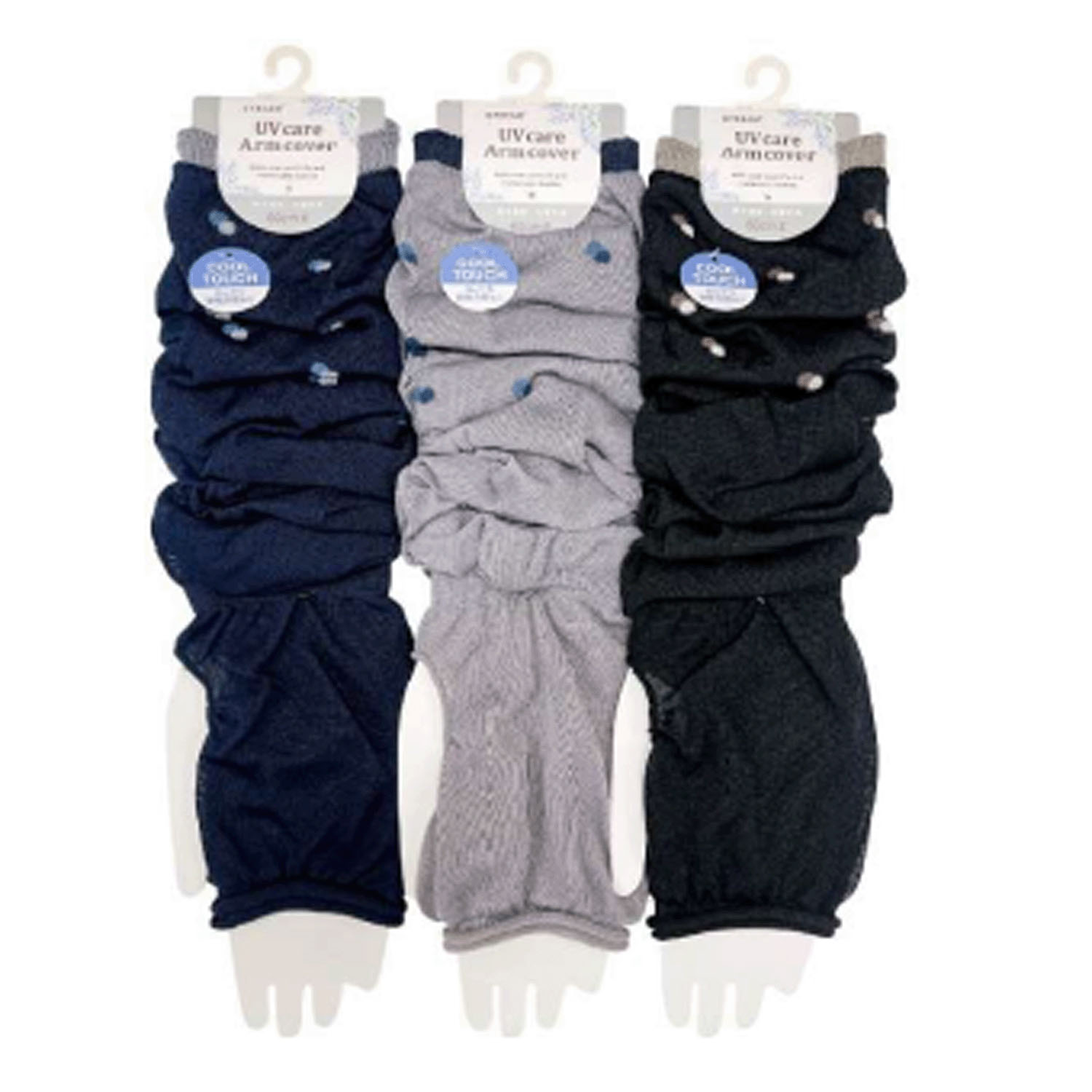 STREAM アームカバー 接触冷感 重なりドット