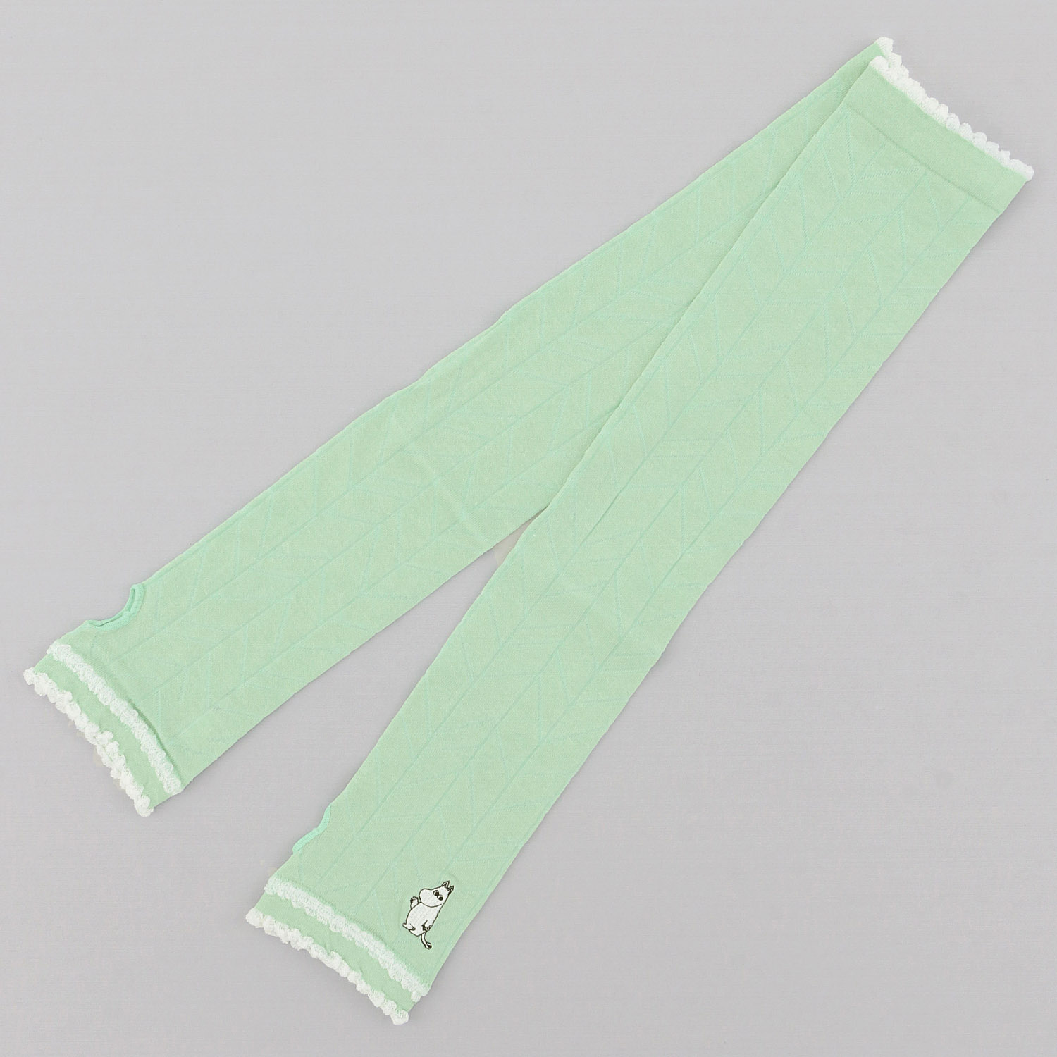 MOOMIN アームカバー UVカット＋冷感 枝柄ムーミン刺繍 - 画像4