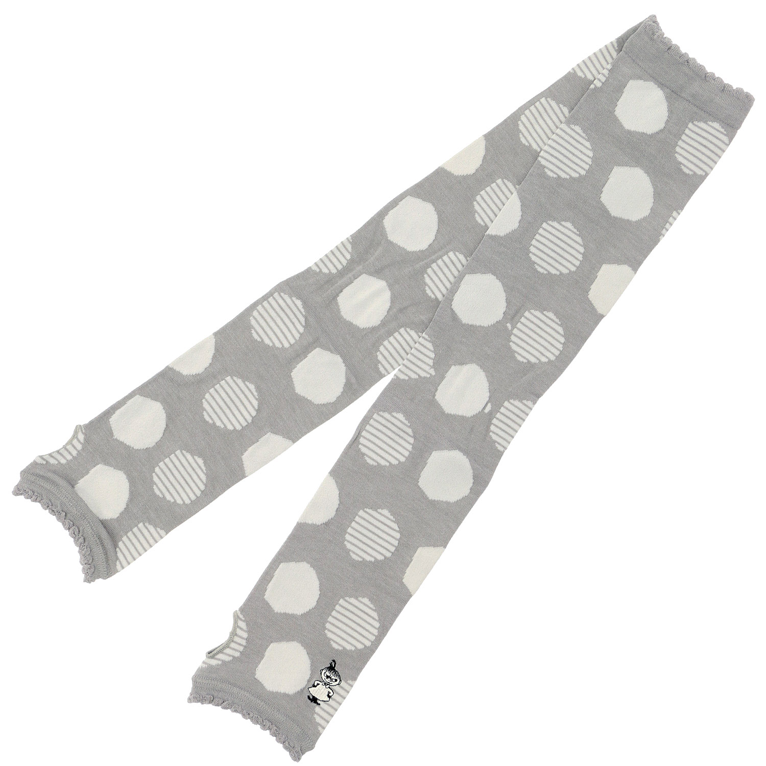 MOOMIN アームカバー UVカット＋冷感 ドット柄ミイ刺繍【在庫限り】