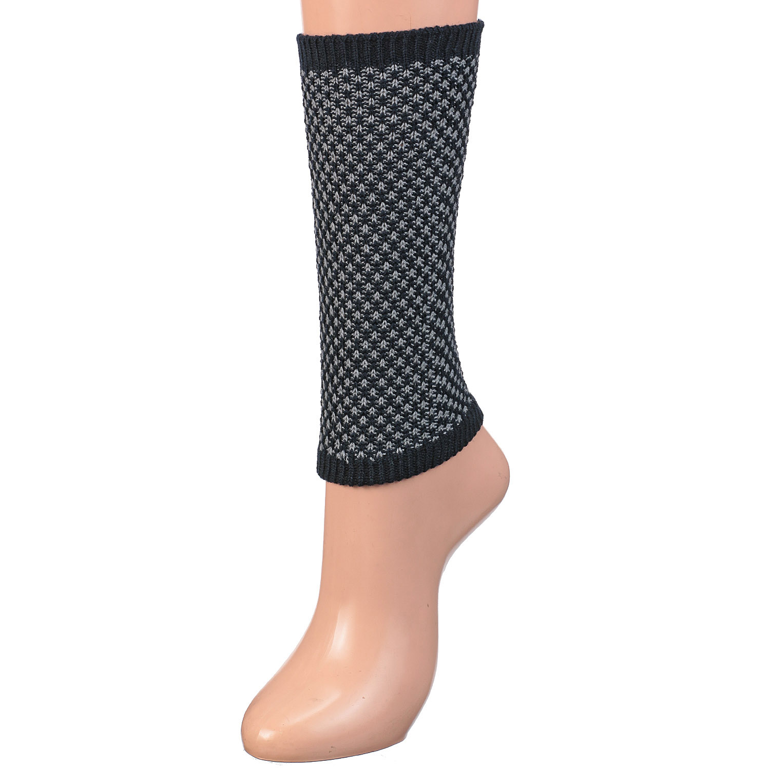 STREAM タック編み 毛混 ショート丈 レッグウォ―マー【在庫限り】 - 画像4