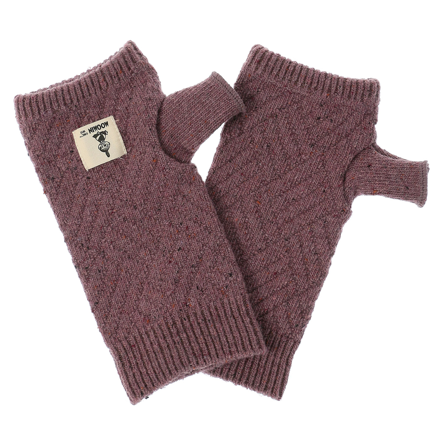 MOOMIN アームウォーマー ネップ ネーム付バスケット編み風【在庫限り】 - 画像4