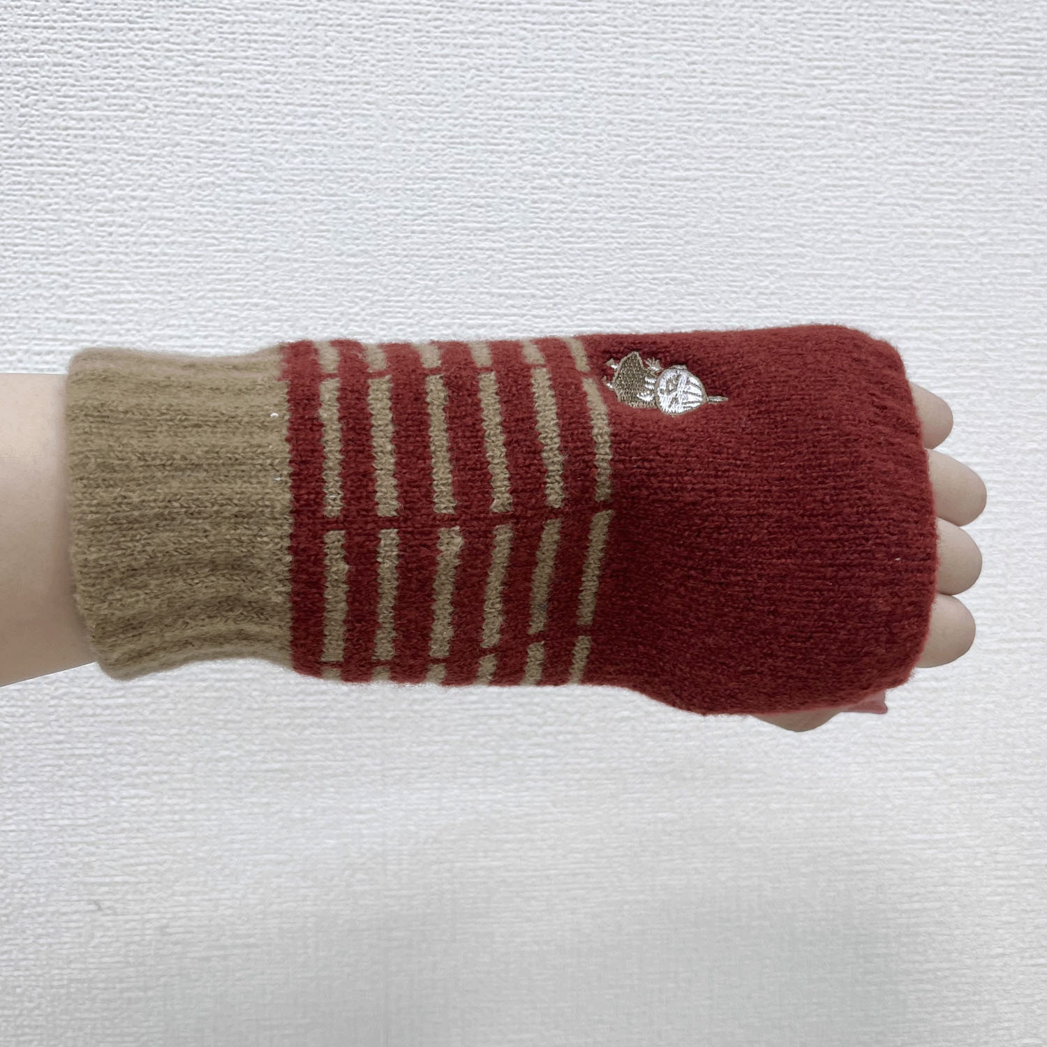 MOOMIN アームウォーマー 内パイル ミイ刺繍バイカラ－【在庫限り】 - 画像6