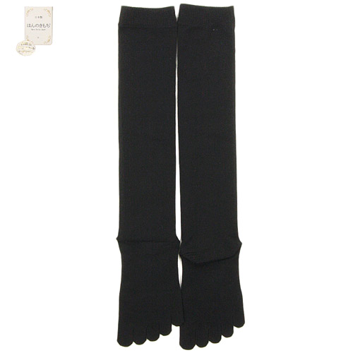 ほんのきもち 綿5本指ハイソックス - 画像3