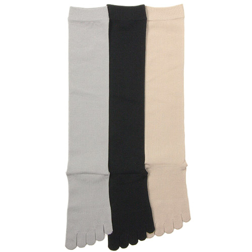 ほんのきもち 綿5本指ハイソックス