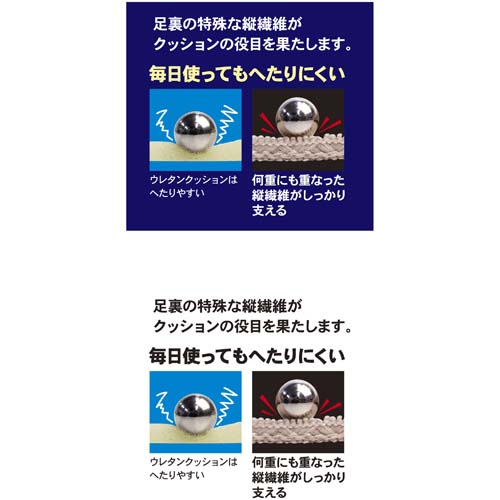 綿混サラリ足まめクッションカバー（1足組） ブラック - 画像13