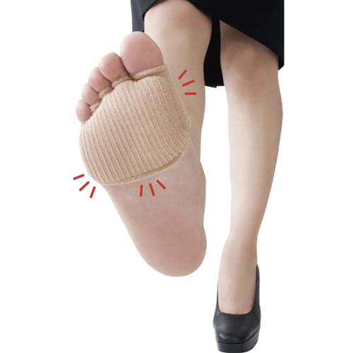 綿混サラリ足まめクッションカバー（1足組） ベージュ - 画像12