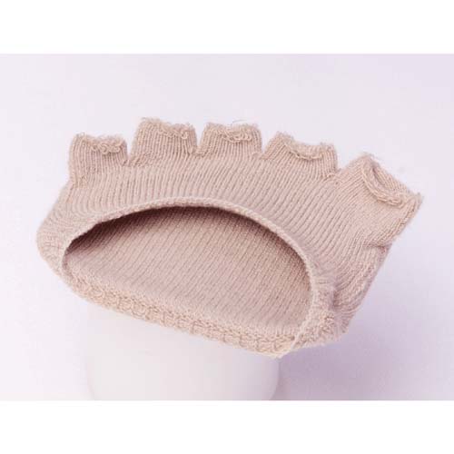 綿混サラリ足まめクッションカバー（1足組） ベージュ - 画像6