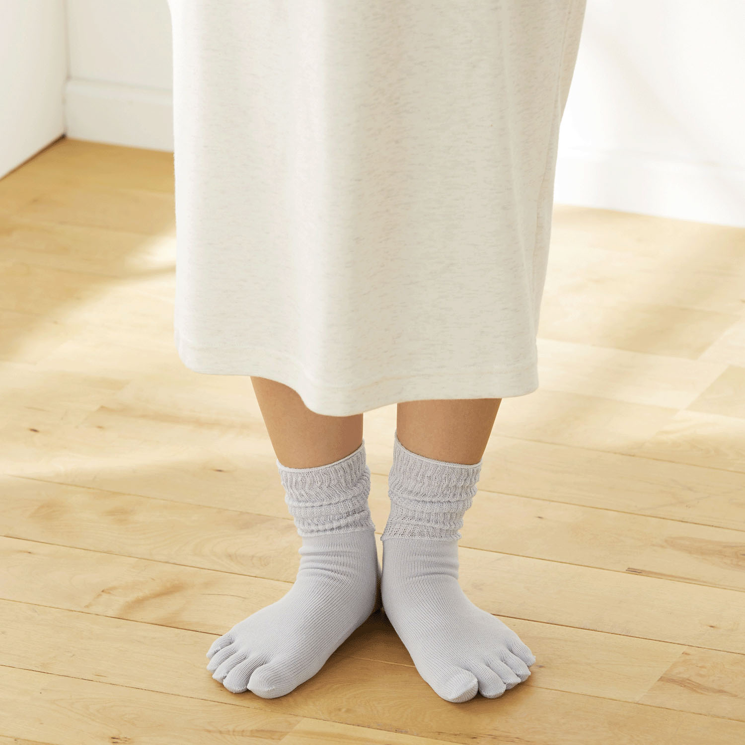 足の健康シリーズ  口ゴムゆったり 5本指靴下