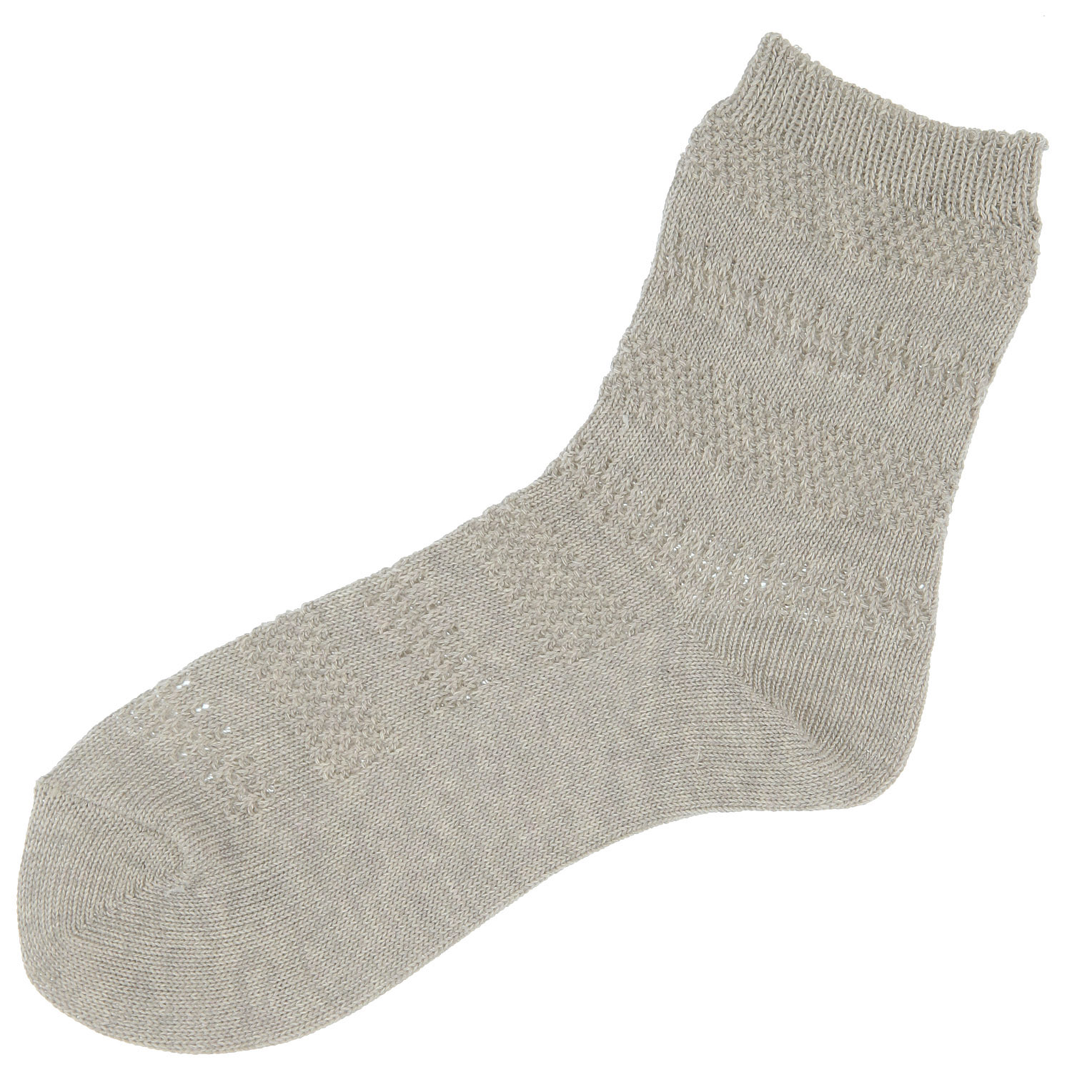 【日本製】 オーガニックコットン ボーダーメッシュ柄