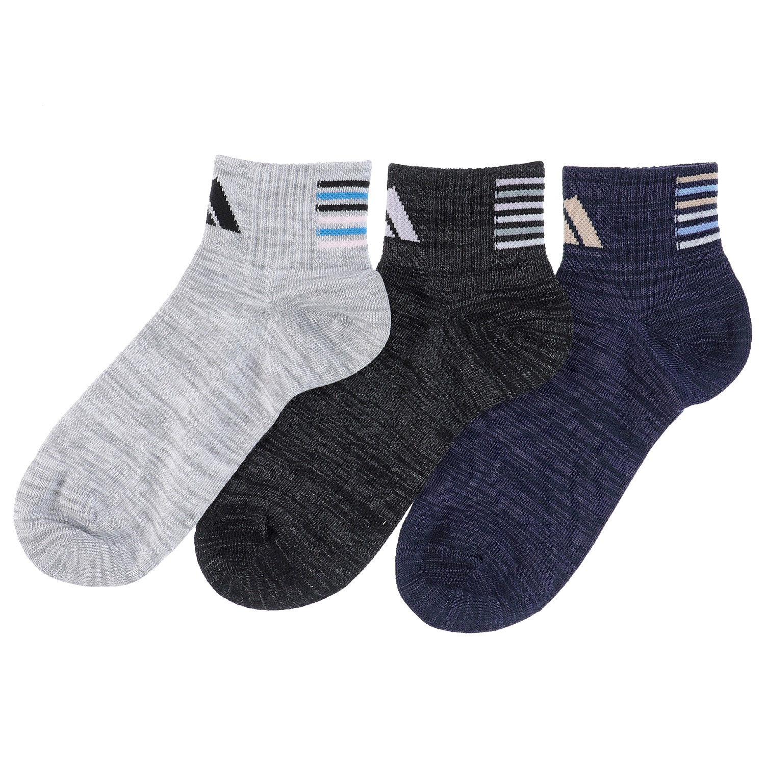 adidas  3Pクルー丈 ソックス バックライン DEO 消臭