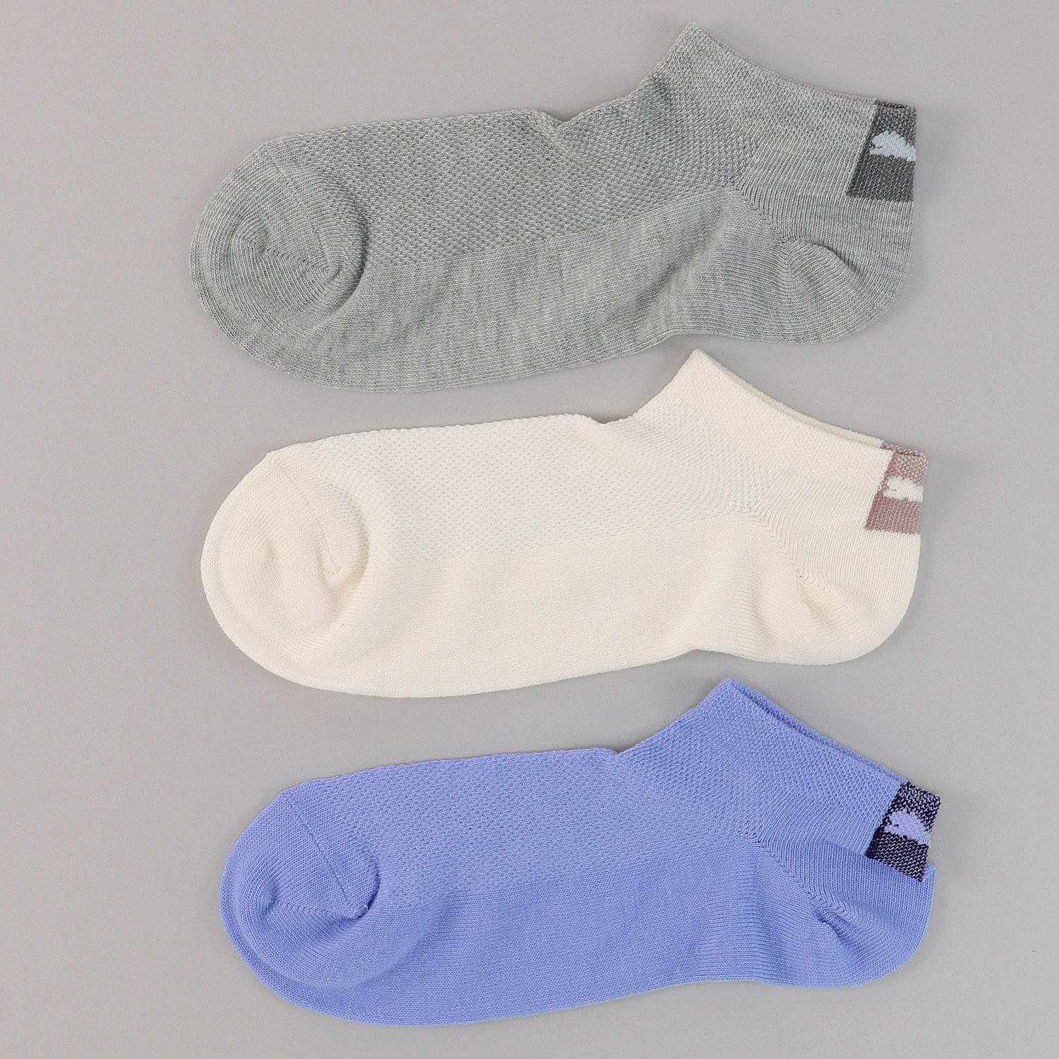 PUMA スニーカー丈ソックス 甲メッシュ 3足セット【在庫限り】