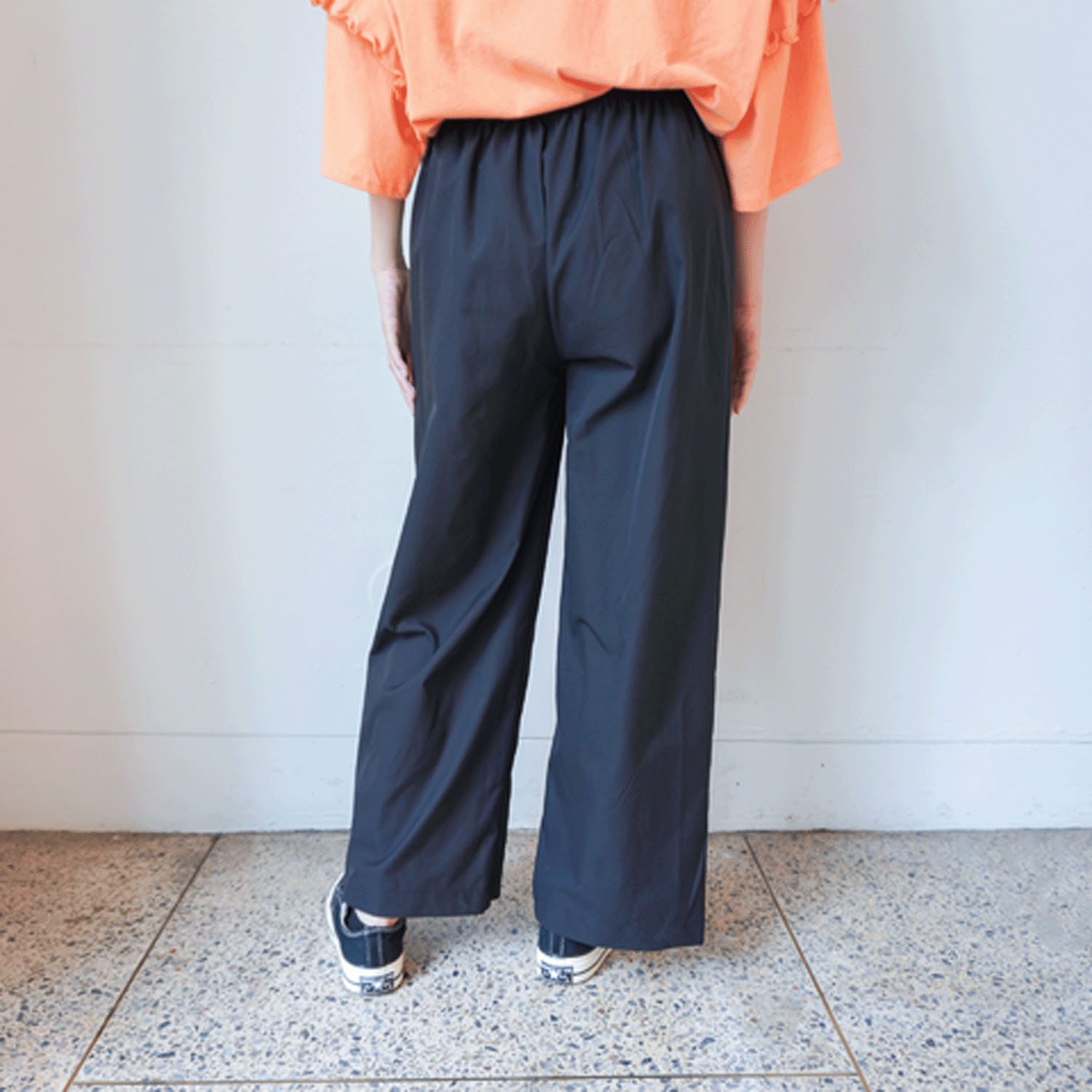 撥水 ストレッチ ワイドパンツ 【雨の日・アウトドアにおすすめ】 - 画像13