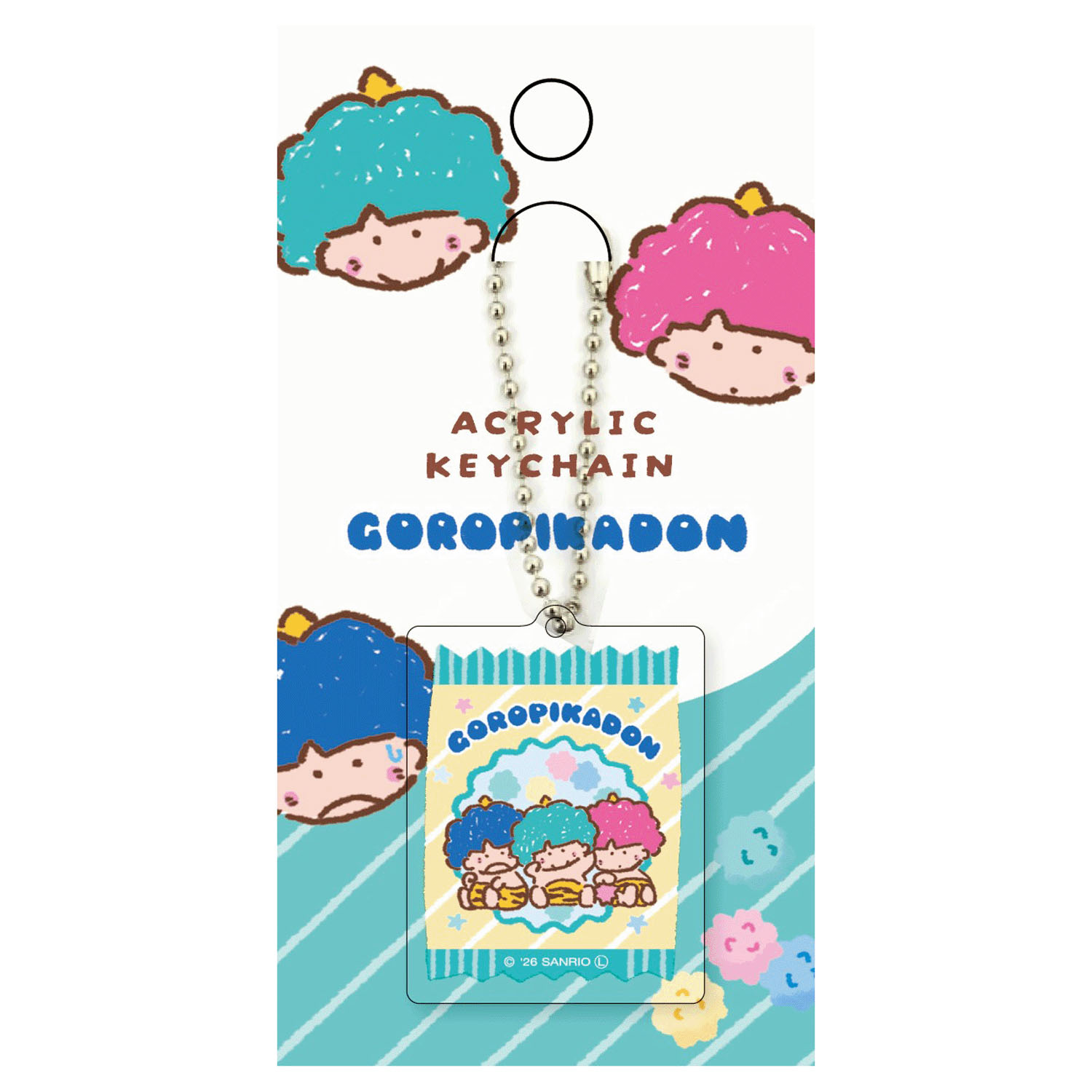 ゴロピカドン   ボールチェーンアクリルキーホルダー  おやつパーティー