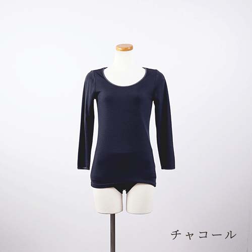 【予約可能品】肌側シルク100％インナー エアリー8分袖インナー