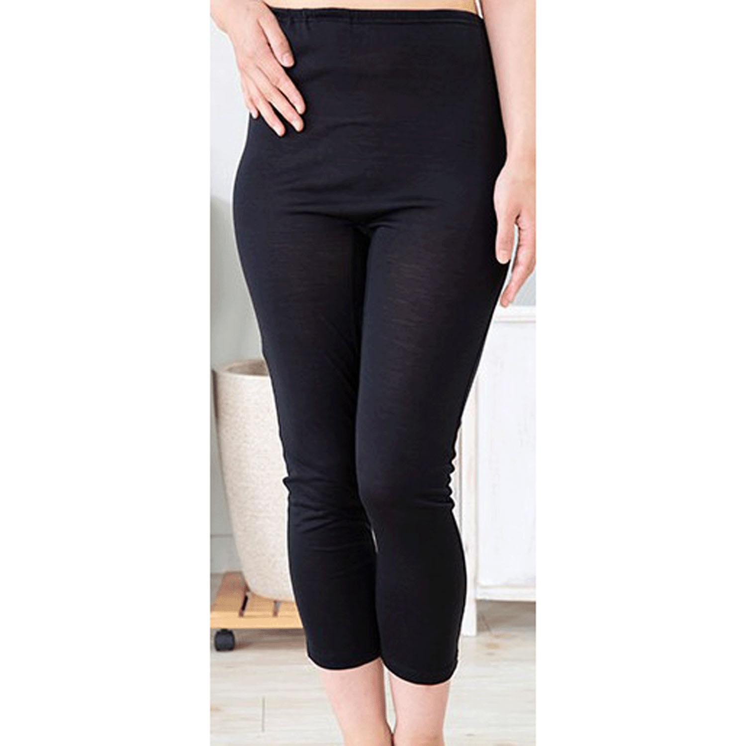 シルク9分丈 絹紡糸M／L - 画像2