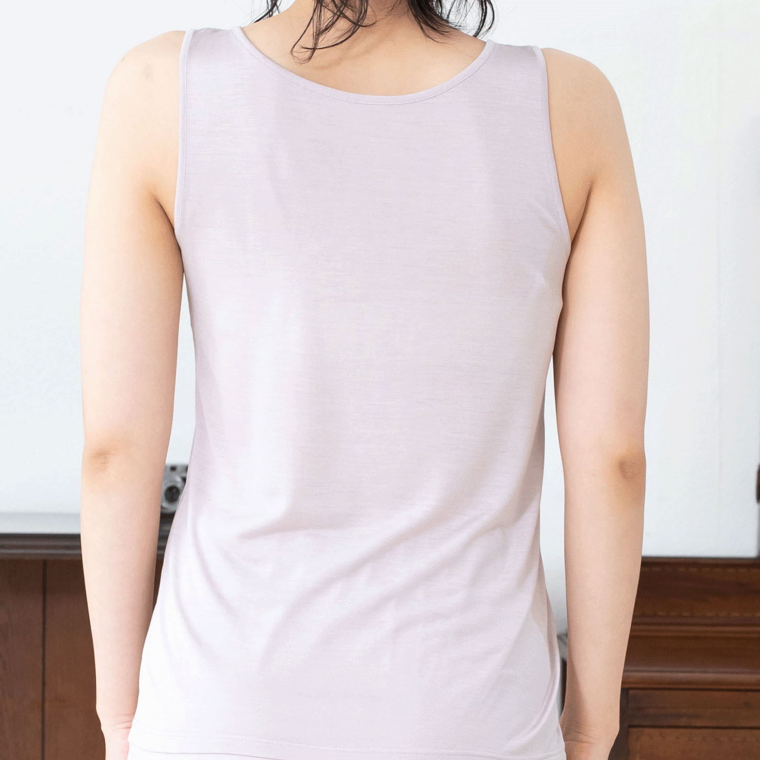 シルク ノースリーブLL 絹紡糸 - 画像4