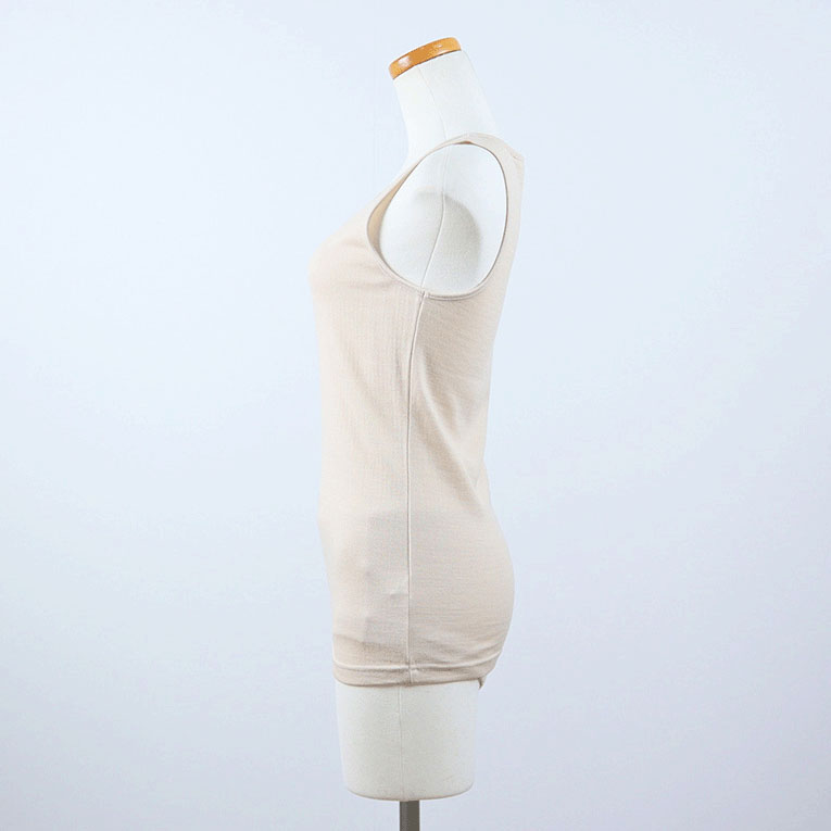 【予約可能品】肌側シルク100％インナー エアリータンクトップ （内絹外ウール） - 画像5