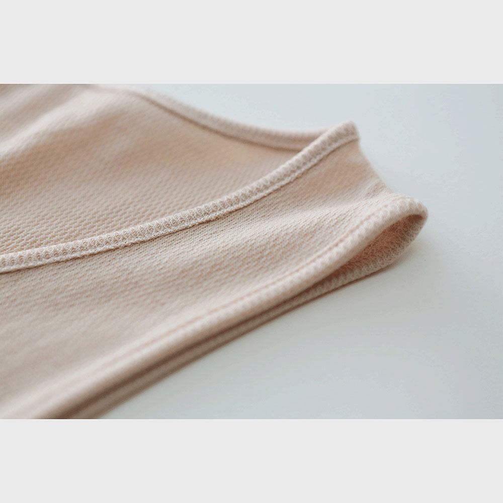 【予約可能品】肌側シルク100％インナー エアリータンクトップ （内絹外ウール） - 画像9