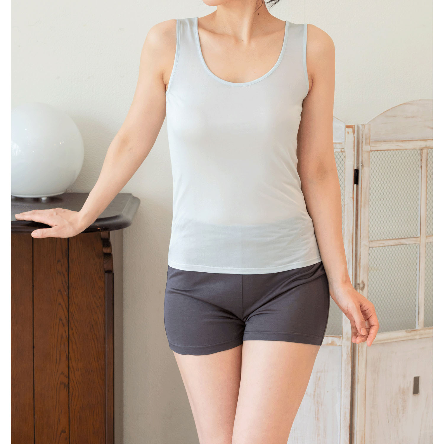 シルク タンクトップ - 画像3