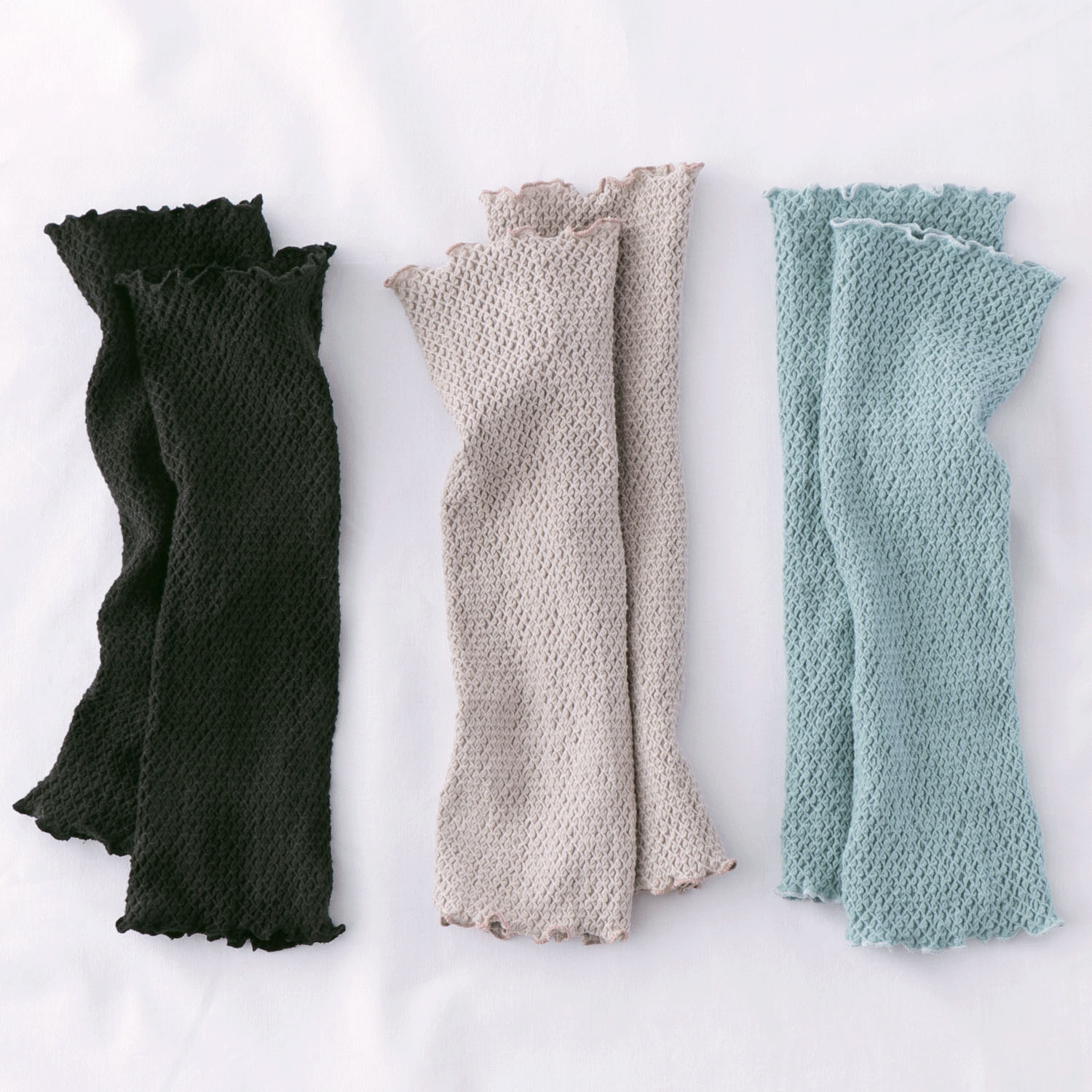 レッグ＆アームカバー サンドベージュ のびりら - 画像3