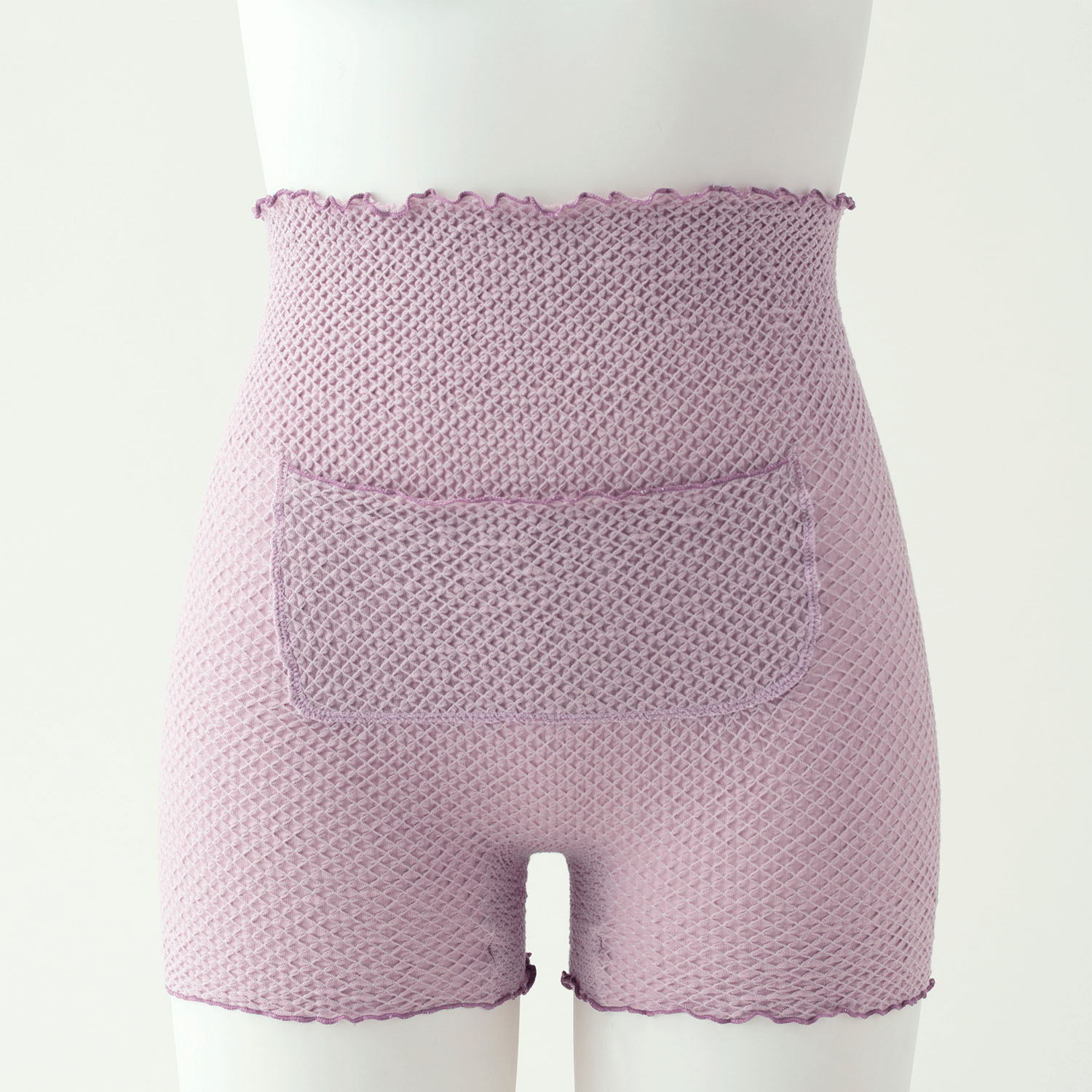 ポケット付腹巻パンツ L オールドライラック のびりら