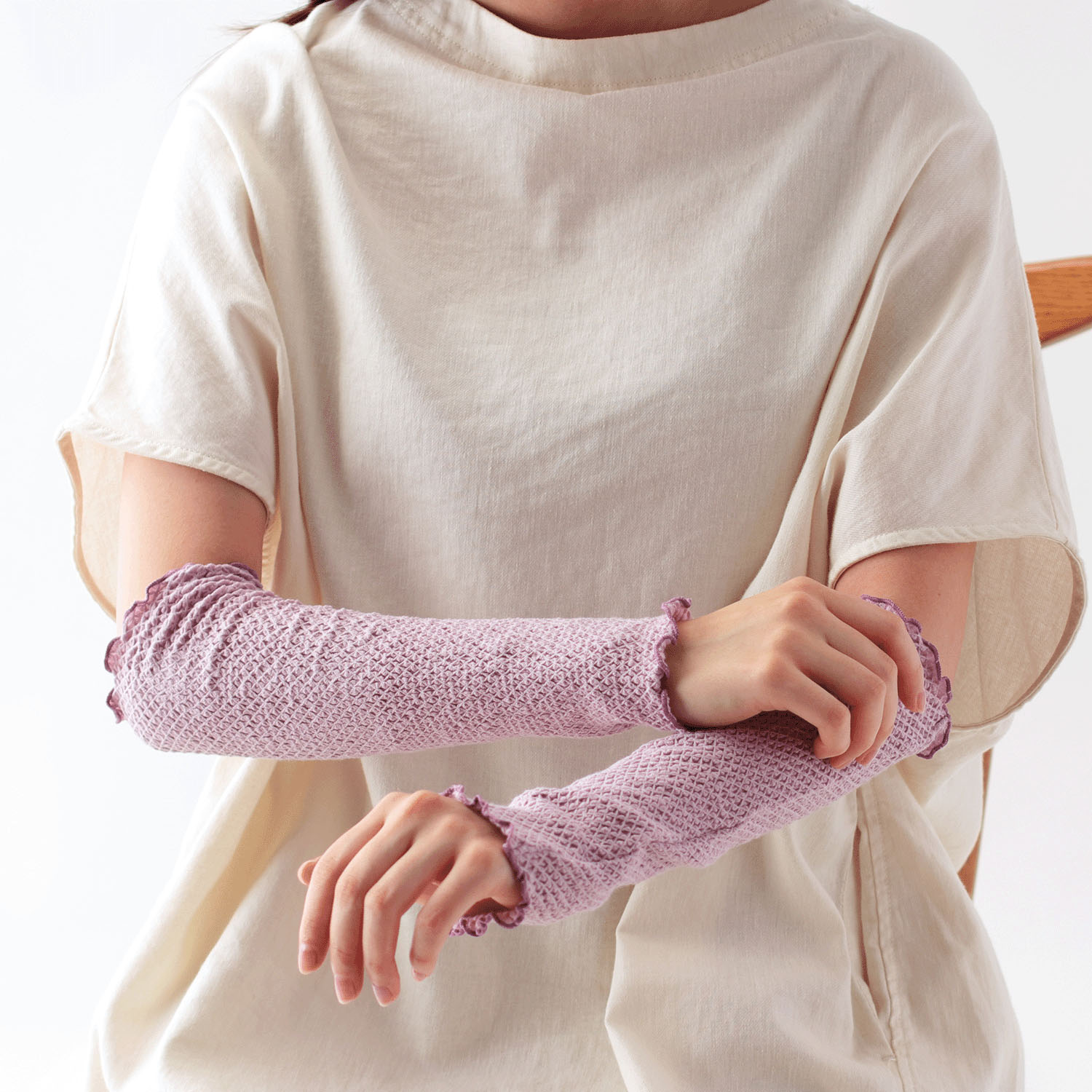 レッグ＆アームカバー オールドライラック のびりら