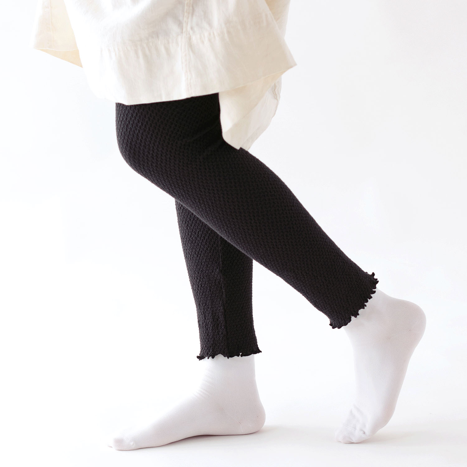 レギンス M ブラック のびりら