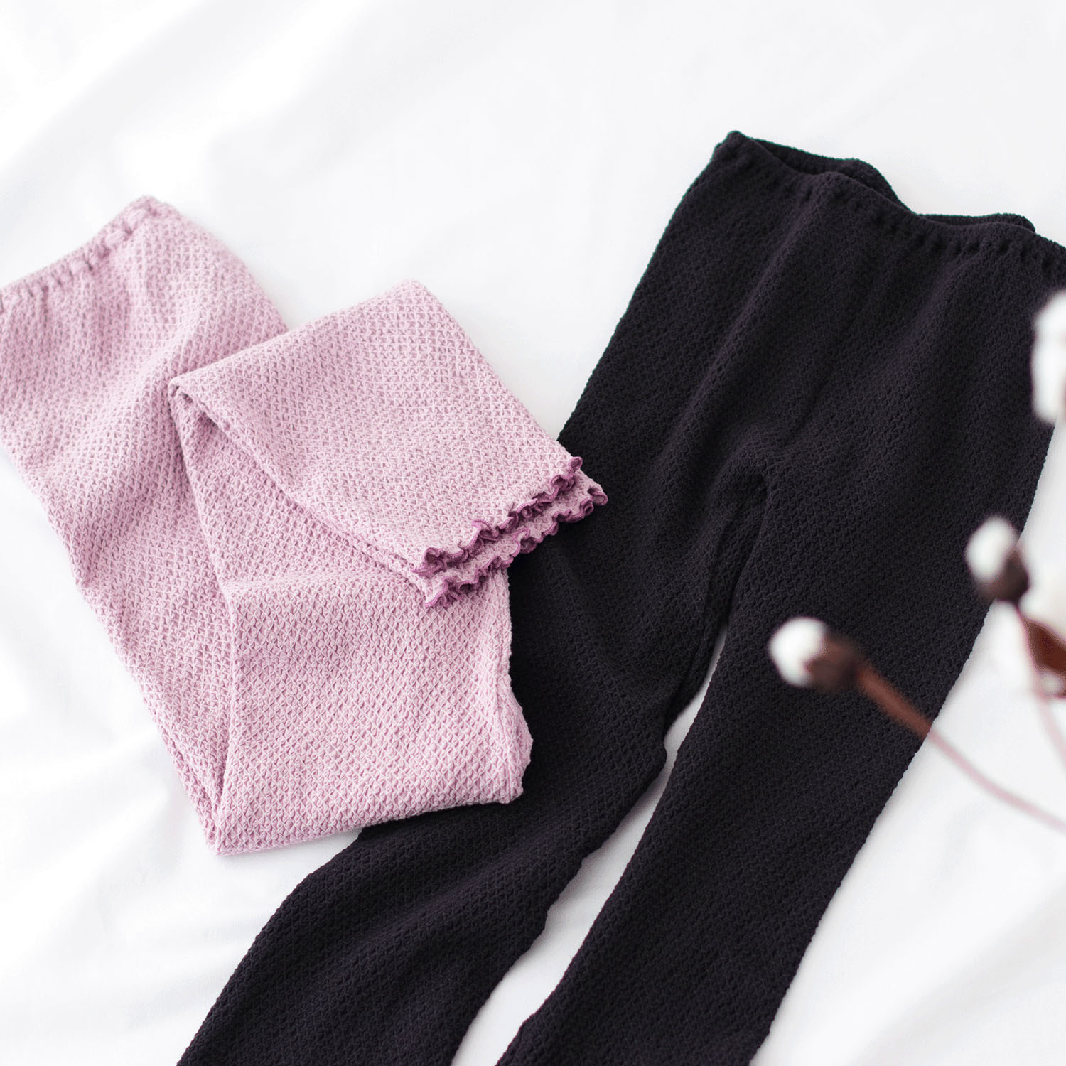 レギンス L ブラック のびりら - 画像5