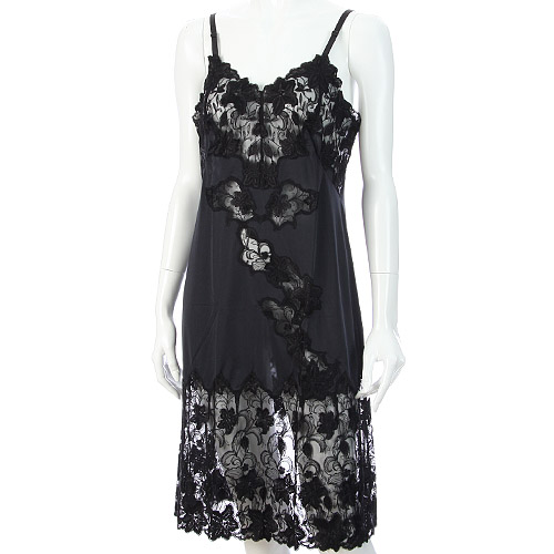 チュールレーススリップ