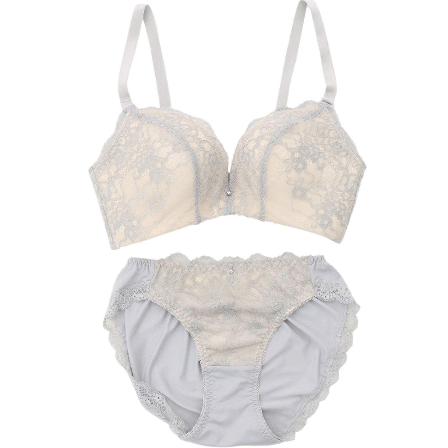 脇高ノンワイヤーブラ＆ショーツ - 画像2