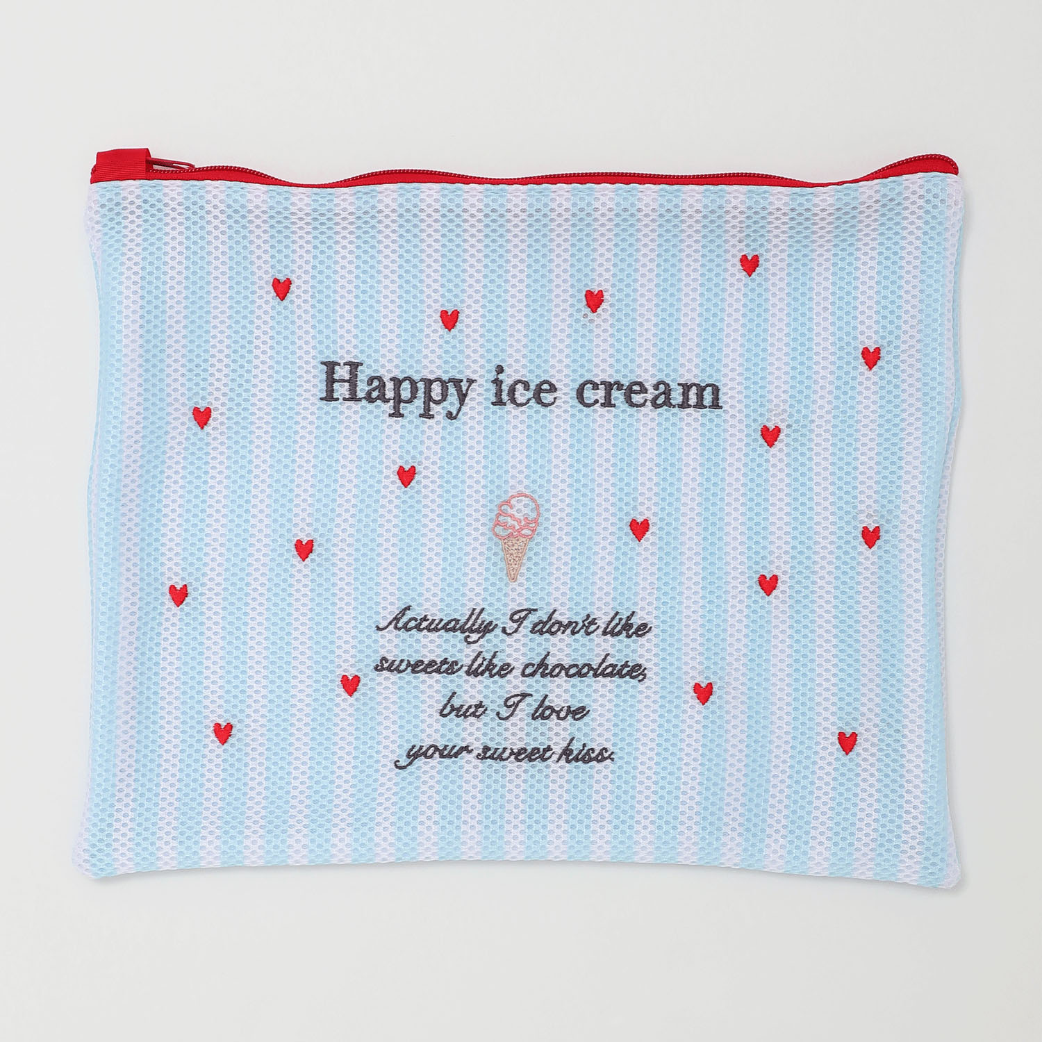 ハートアイスメッシュポーチ（ランドリーネット） - 画像3