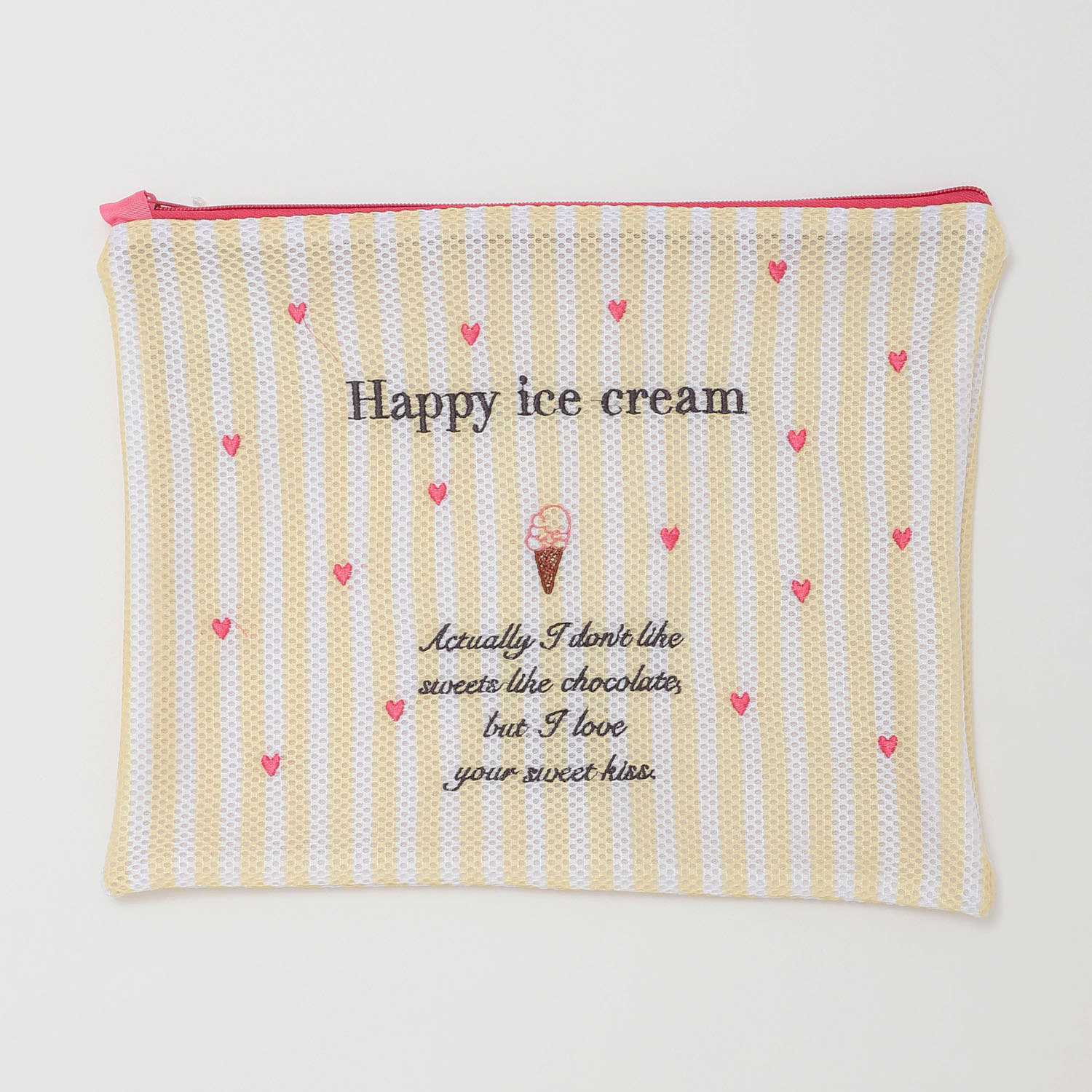 ハートアイスメッシュポーチ（ランドリーネット）