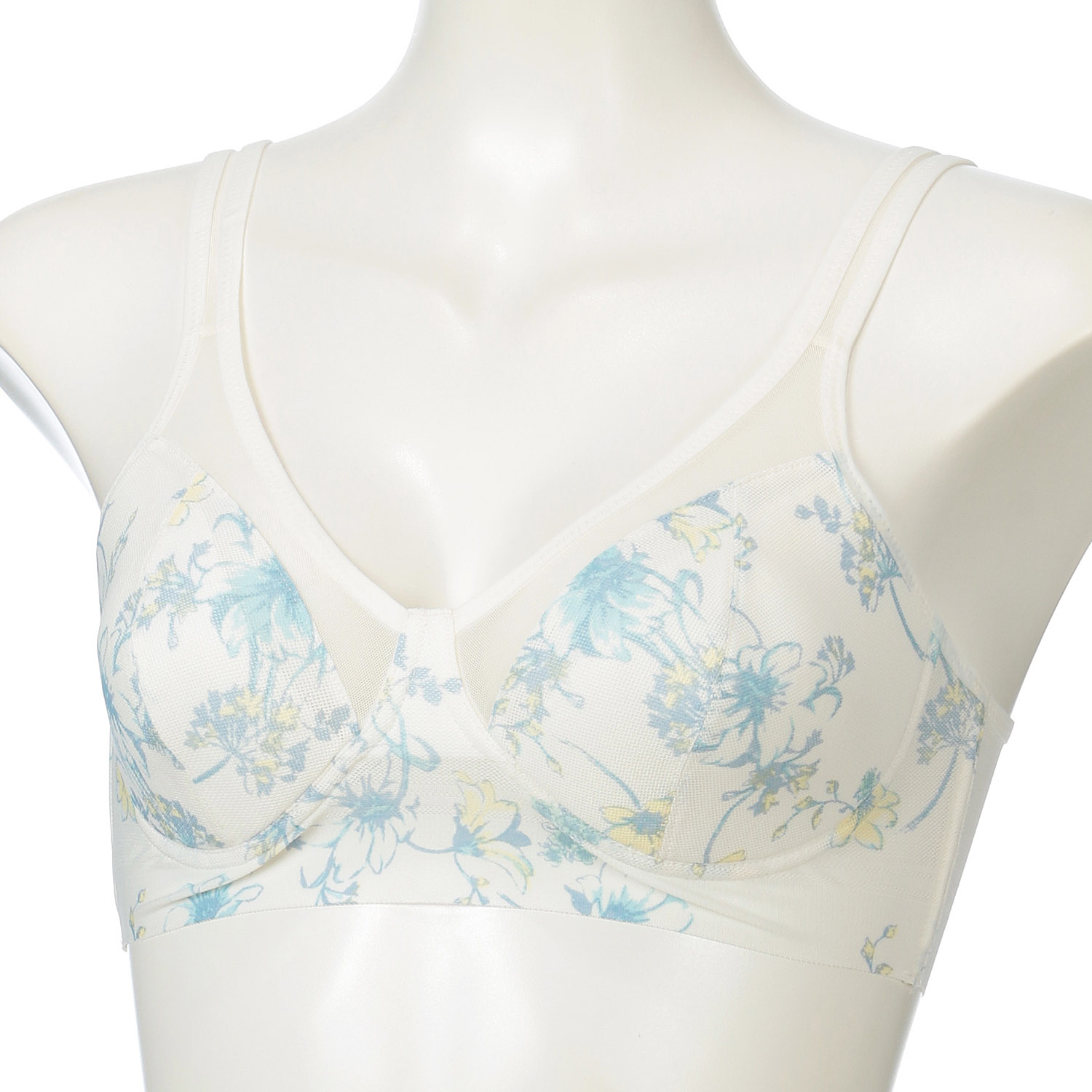 BVD 涼ブラ 花柄プリントハーフトップLL