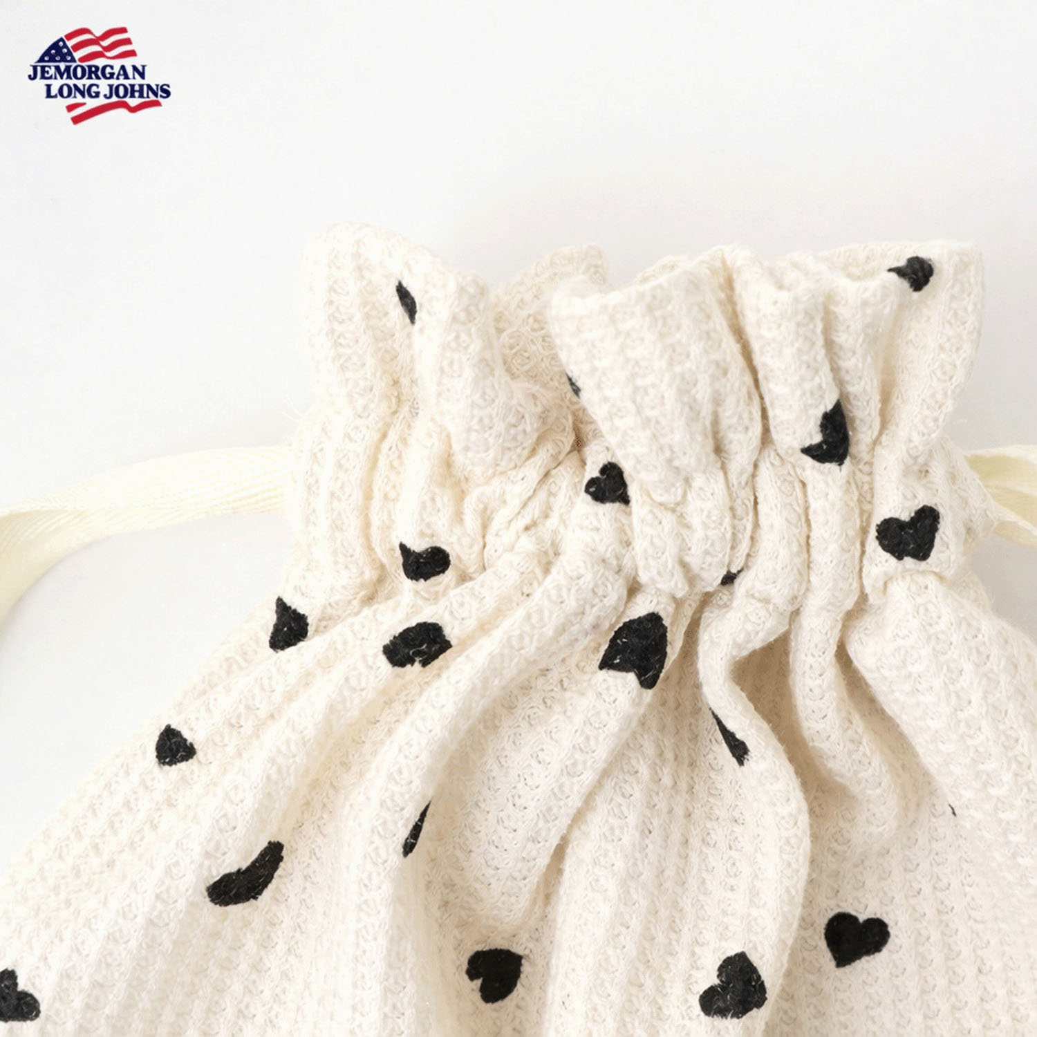 【JEMORGAN LONG JOHNS】ハート柄ワッフルルームウェア3点セット - 画像19