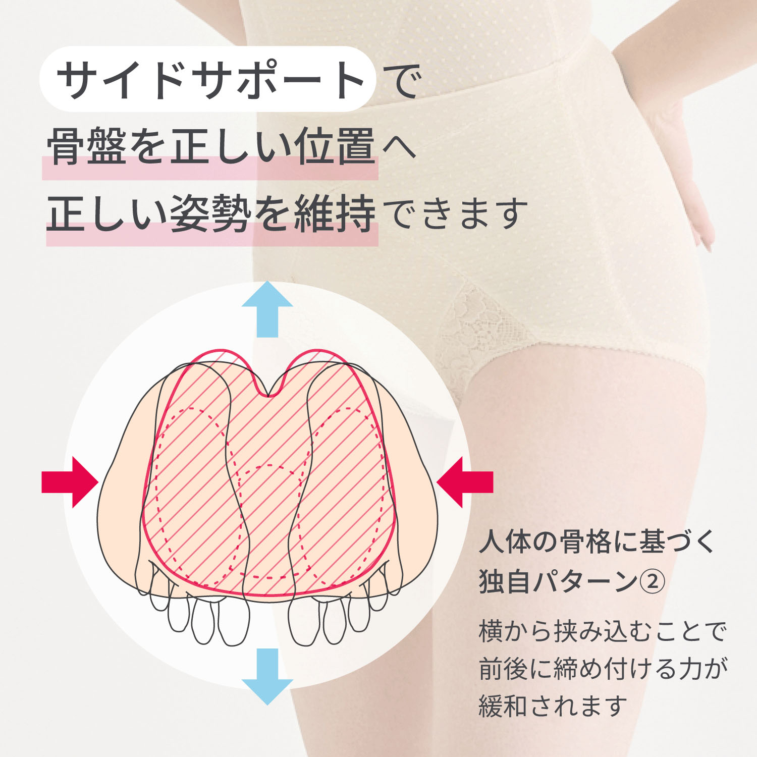 ソフトスタイレット ショートガードル  ペールラベンダー LL - 画像8