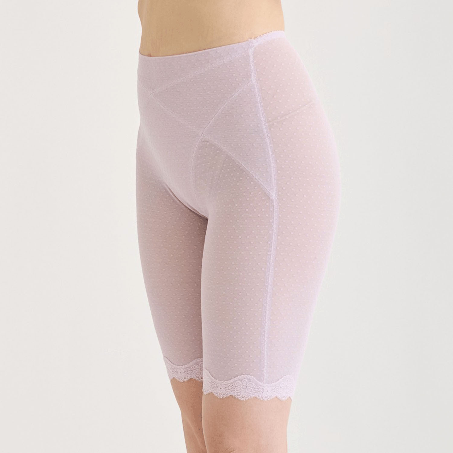 ソフトスタイレット ロングガードル ペールラベンダー M - 画像2