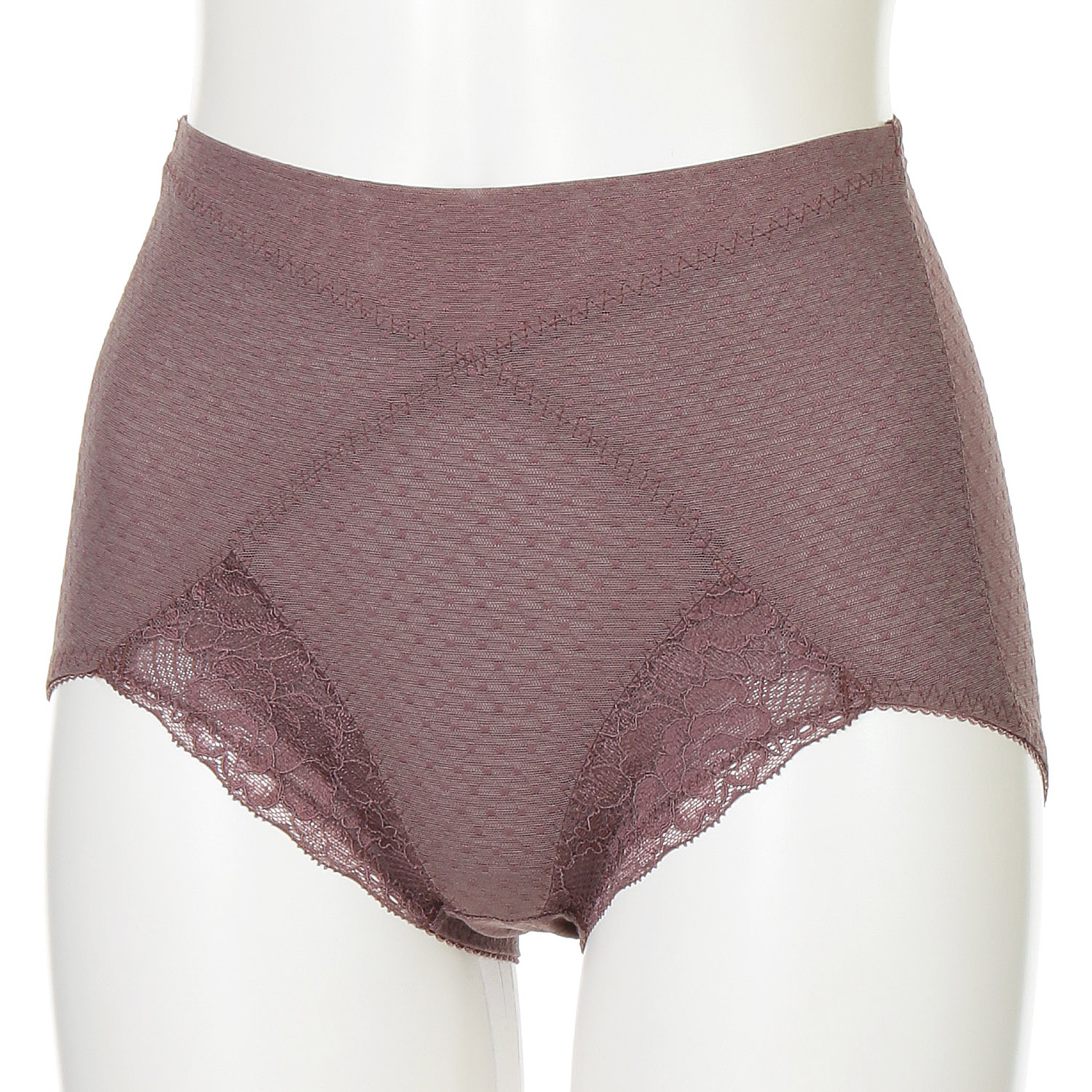 【在庫限り】ソフトスタイレット ショートガードル グレイッシュパープル L