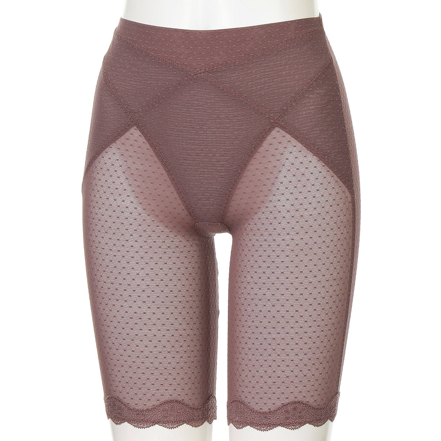 【在庫限り】ソフトスタイレット ロングガードル グレイッシュパープル M