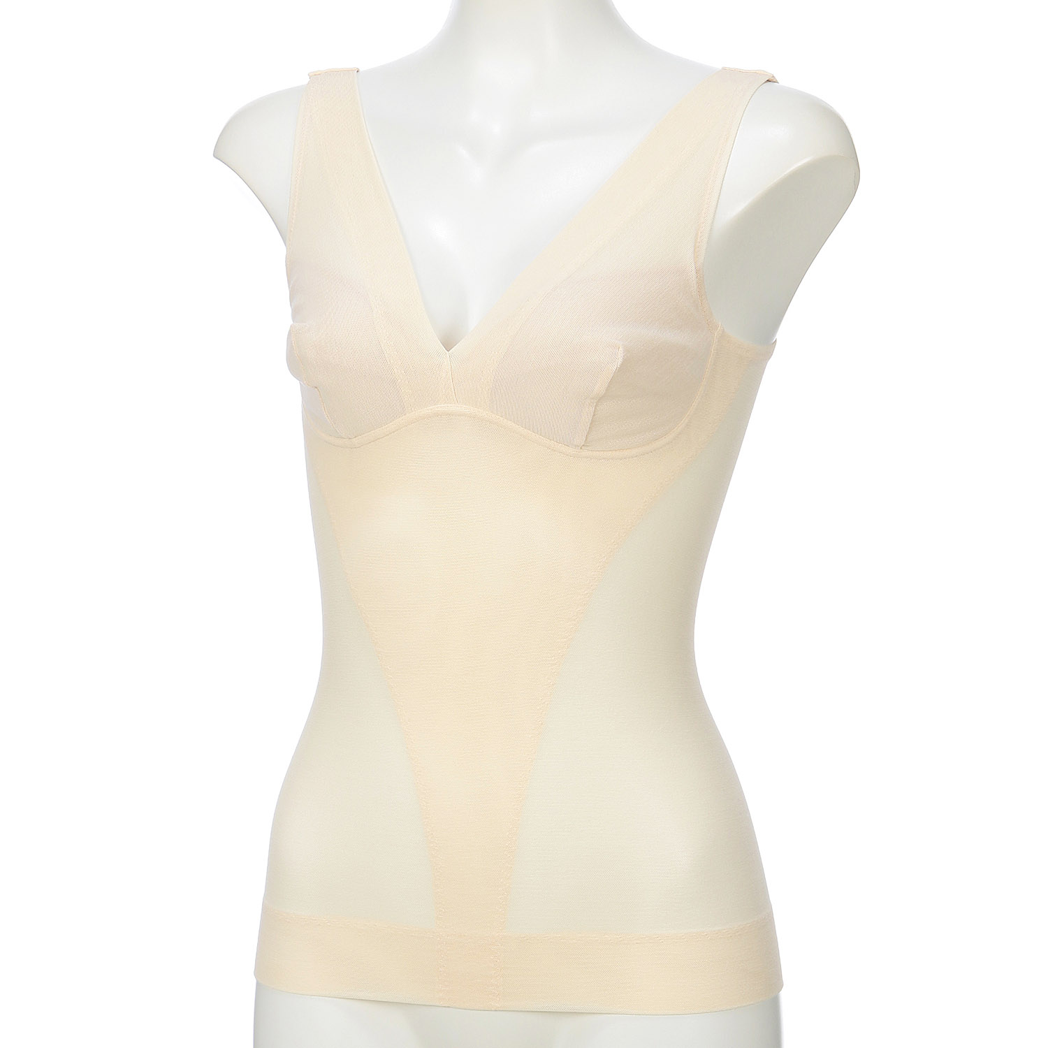 綿メッシュボディシェイパー ベージュLL ジョワイユ